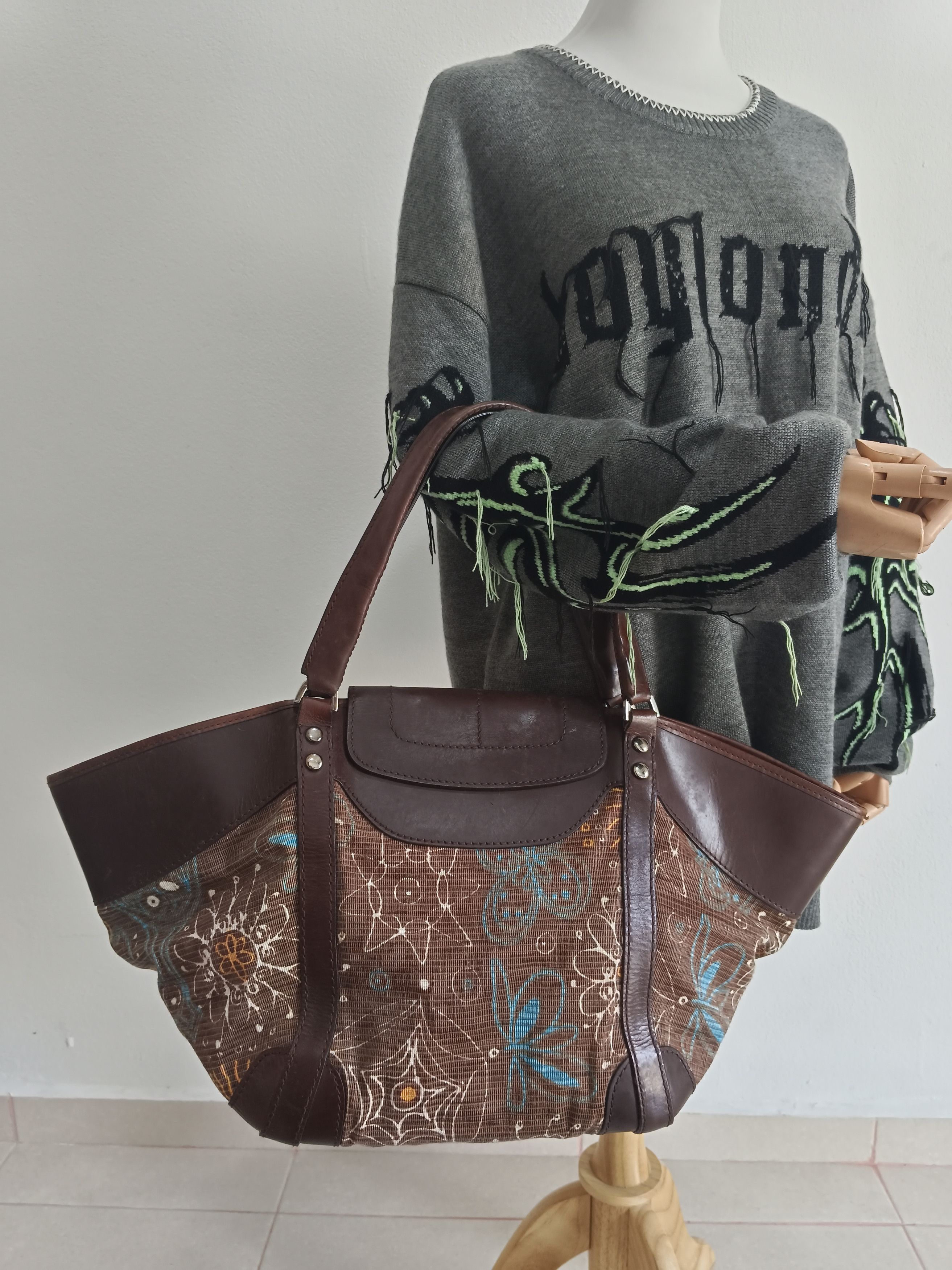Malo MALO FLORAL MOTIF TOTE Size ONE SIZE - 2 Thumbnail