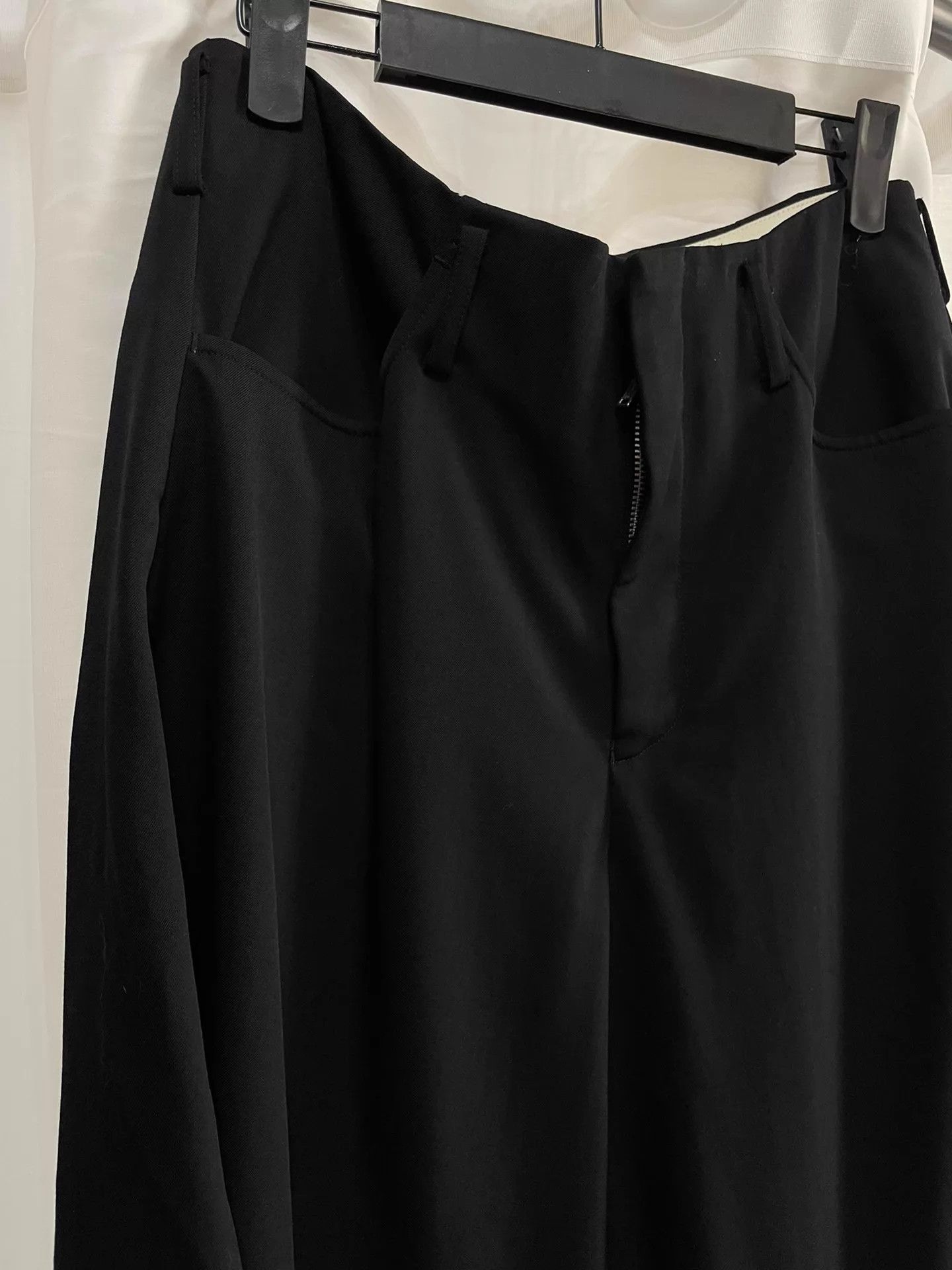 Comme des Garcons CDG HOMME PLUS Vtg Black Cropped Tapered Wide Leg Pants XS Size US 28 / EU 44 - 3 Thumbnail