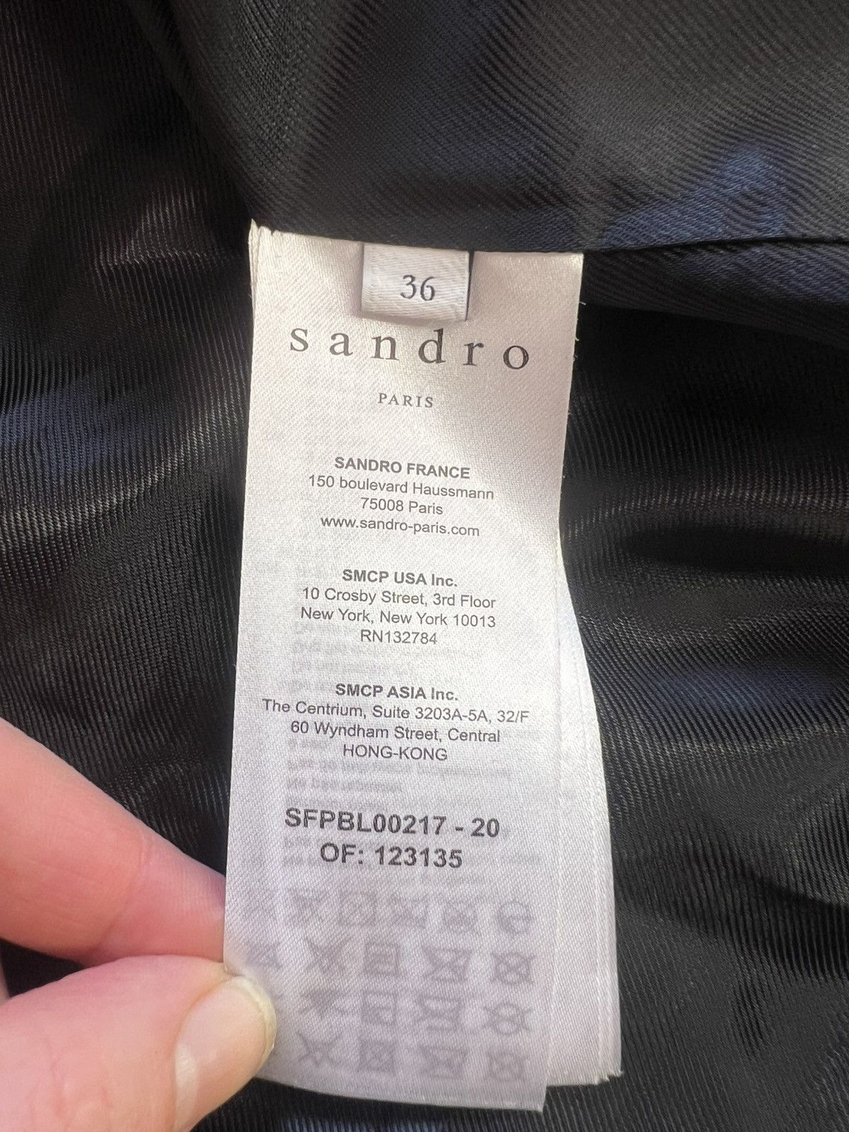 Sandro Sandro Tweed Jacket with Leather Details Size S / US 4 / IT 40 - 10 Thumbnail