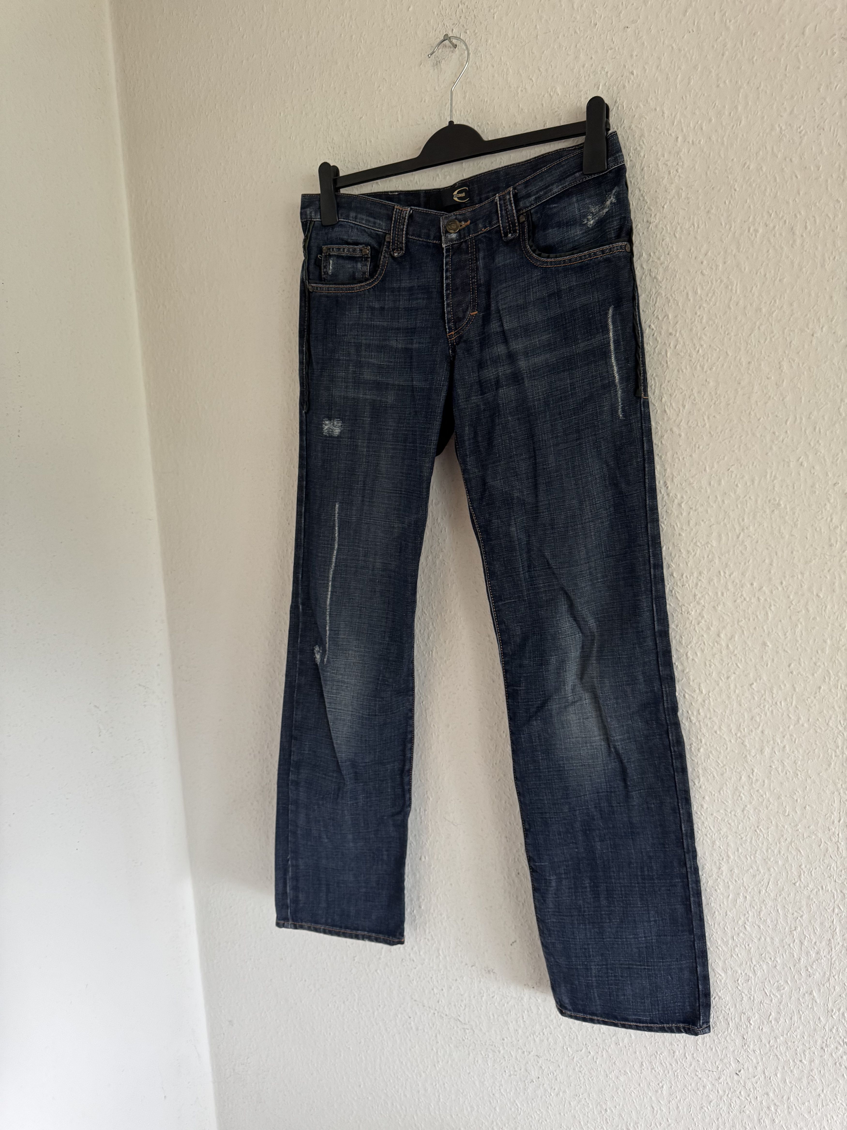 Just Cavalli Ornate Leather Pocket Denim Jeans Size US 33 - 3 Thumbnail