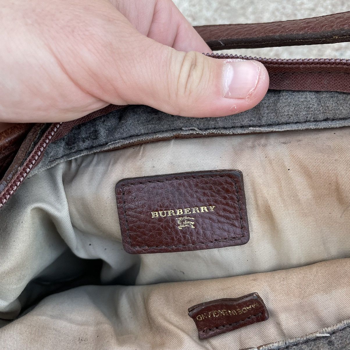 Burberry × Hypebeast Vintage Burberry Hand Bag Woll Y2K 90s Style USA Size ONE SIZE - 9 Thumbnail