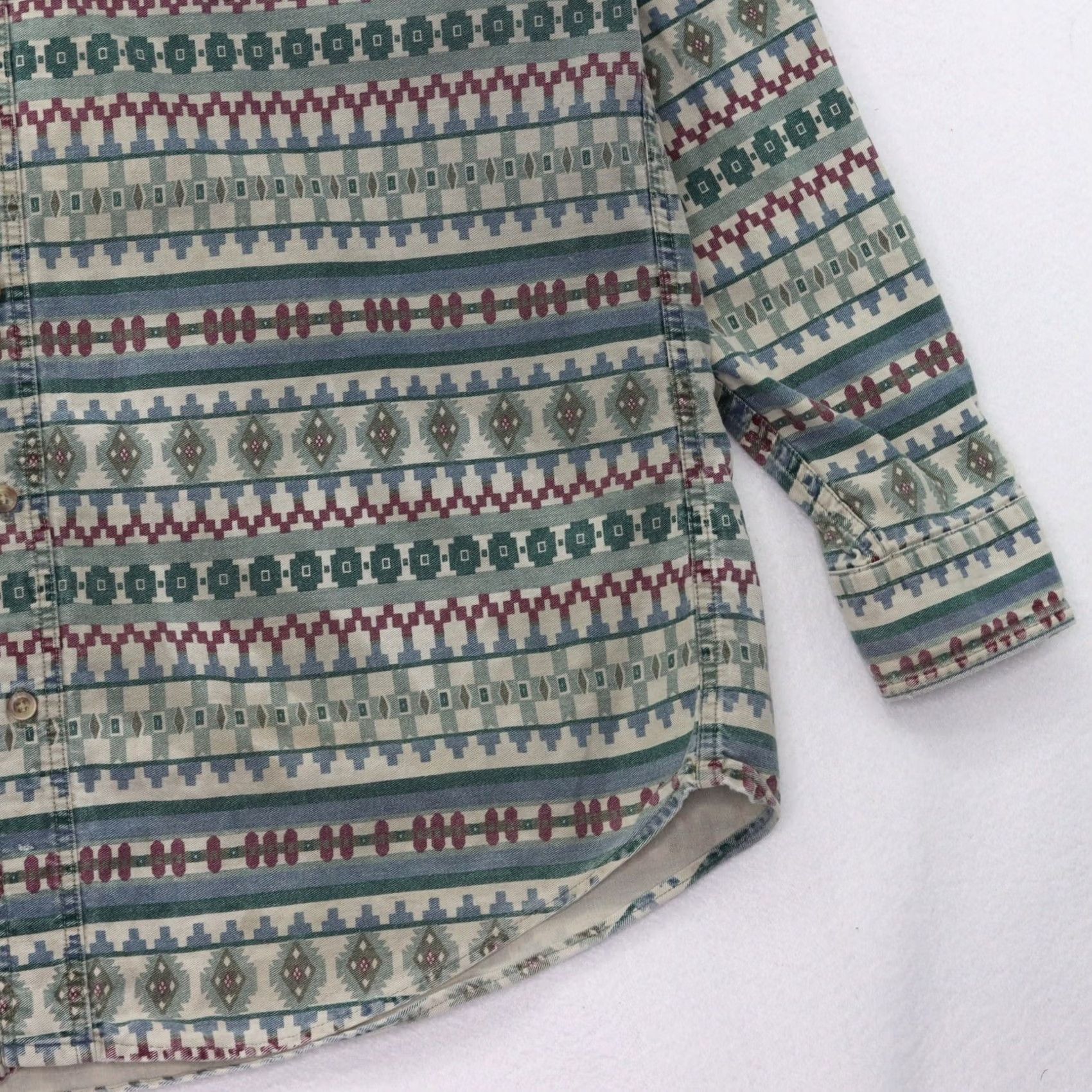Vintage VINTAGE Woolrich Jacket Mens XL Grey Rugged Outdoor Tribal Plaid Cotton Wool Size US XL / EU 56 / 4 - 4 Thumbnail