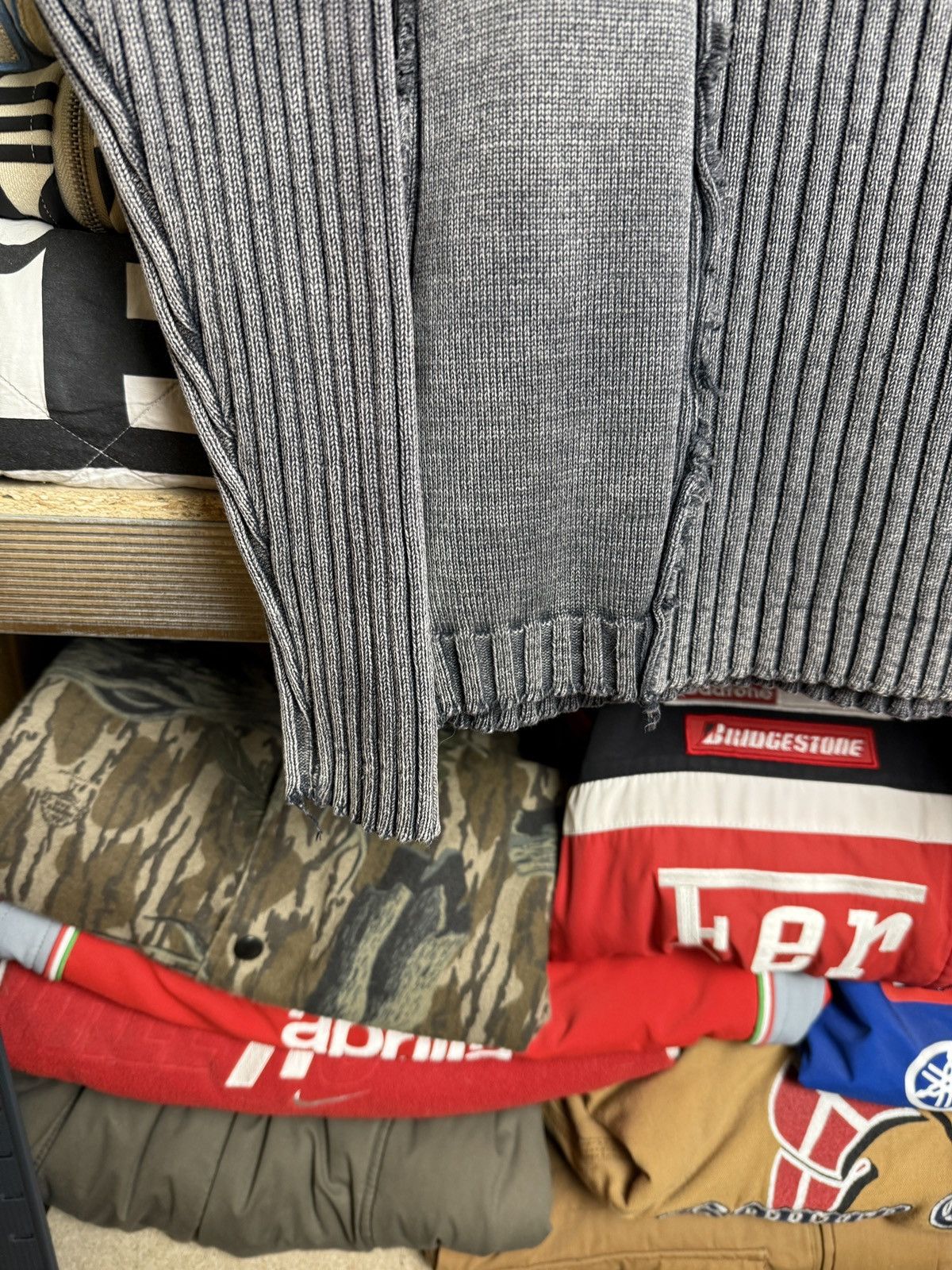 Diesel Crazy Japan Diesel Style Faded Rib Striped Knit Sweater Y2K Size US L / EU 52-54 / 3 - 6 Thumbnail