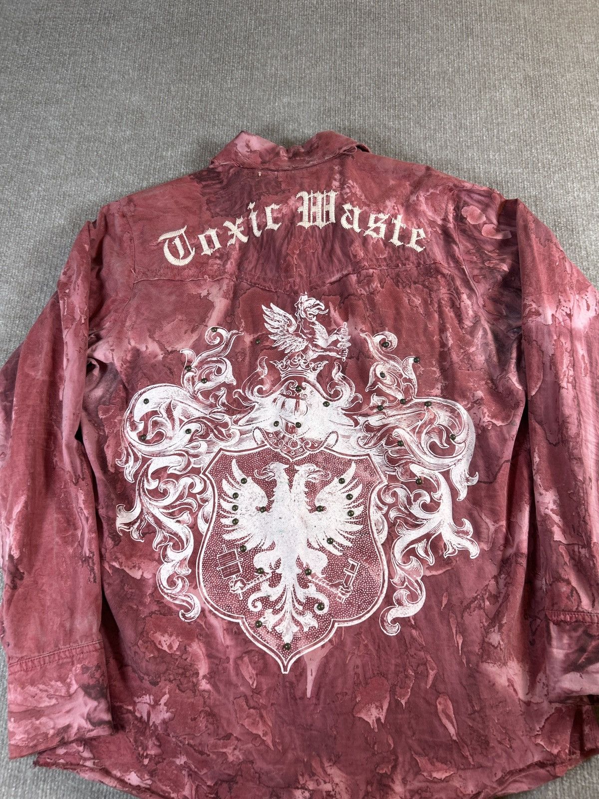Other Toxic Waste Distressed Graphic Western Shirt Made in USA0203 Size US M / EU 48-50 / 2 - 5 Thumbnail