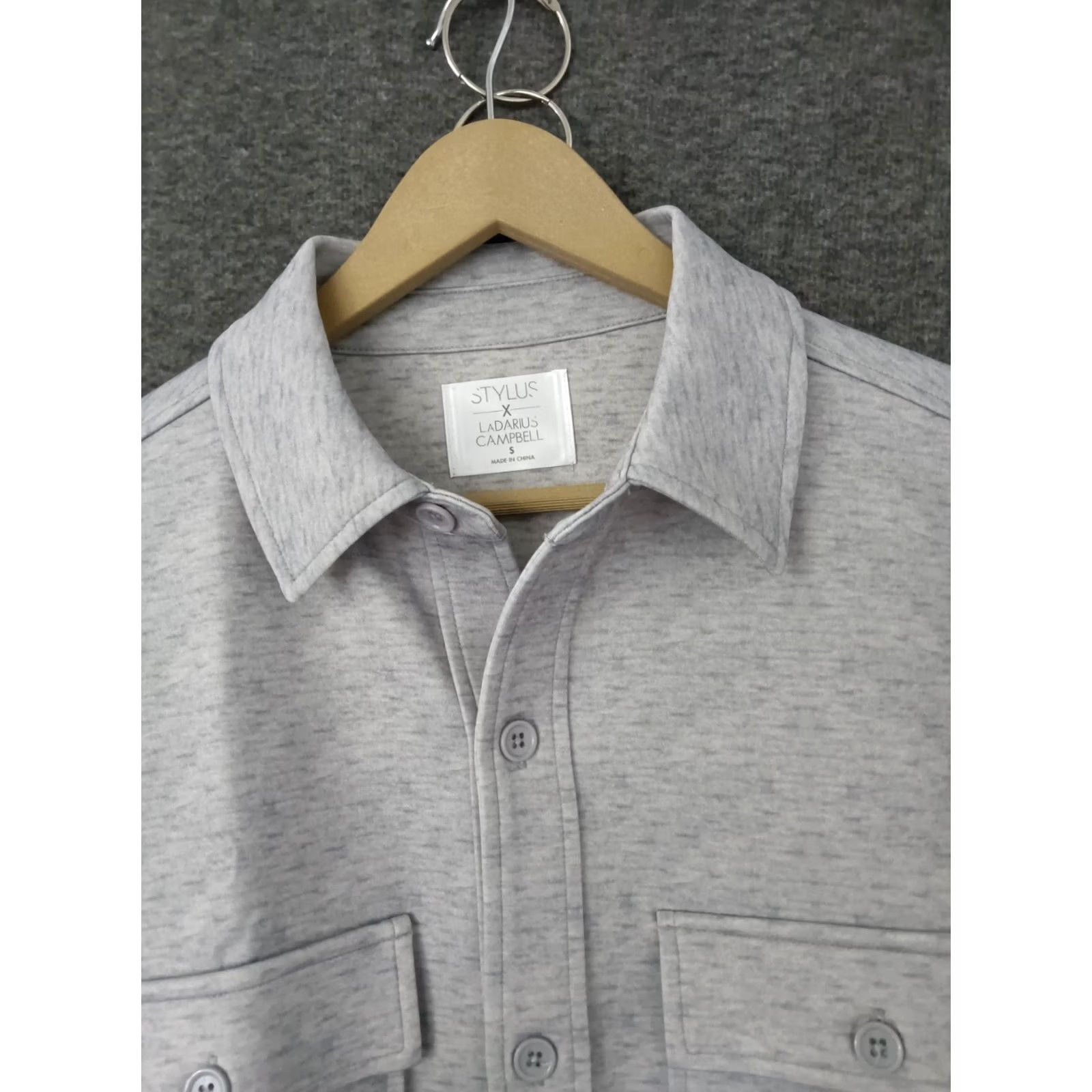 Vintage Stylus Mountain Design Button-Up Jacket S Men Heather Grey Jacket Size US S / EU 44-46 / 1 - 3 Thumbnail