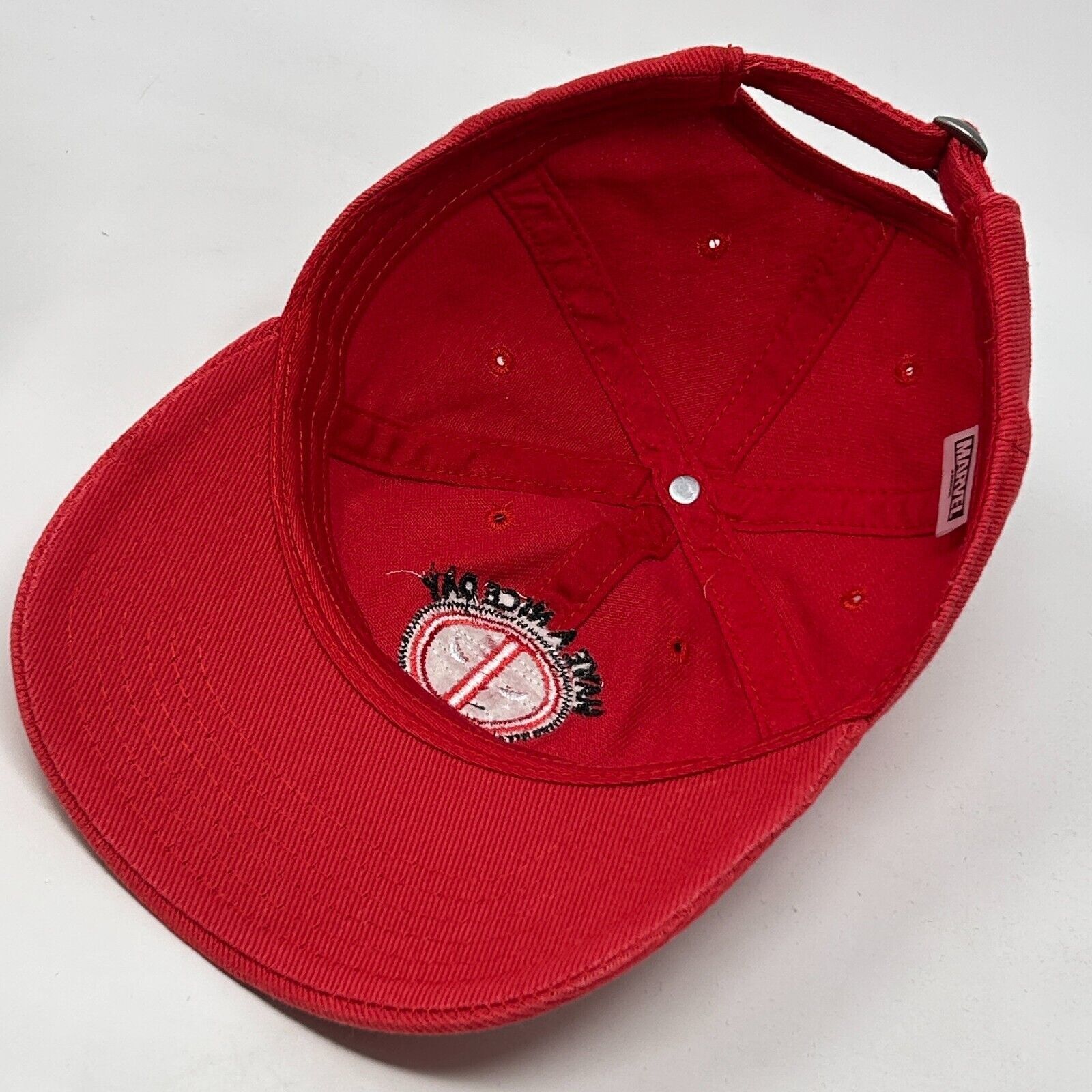 Marvel Comics Deadpool Have a Nice Day Sorta Dad Hat Baseball Cap Red Size ONE SIZE - 4 Thumbnail