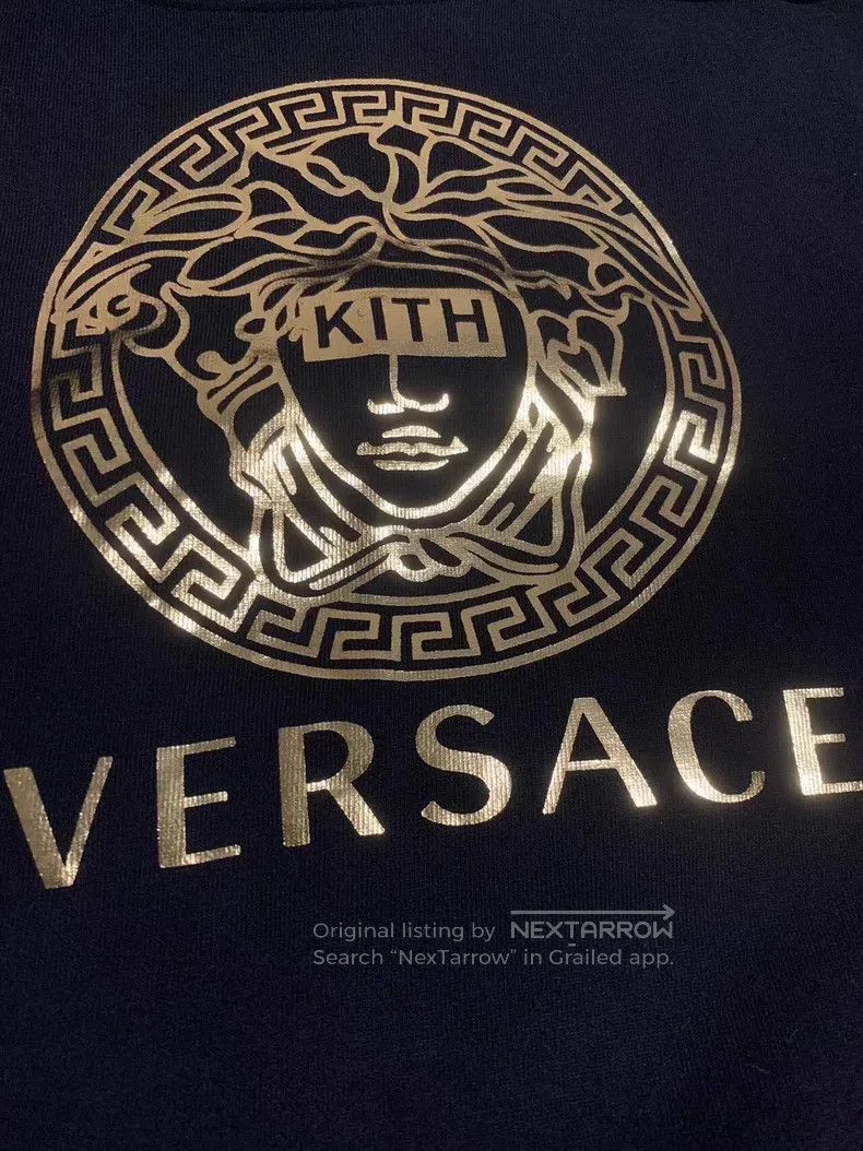 Versace Versace Printed logo black hooded sweatshirt Size US M / EU 48-50 / 2 - 2 Thumbnail