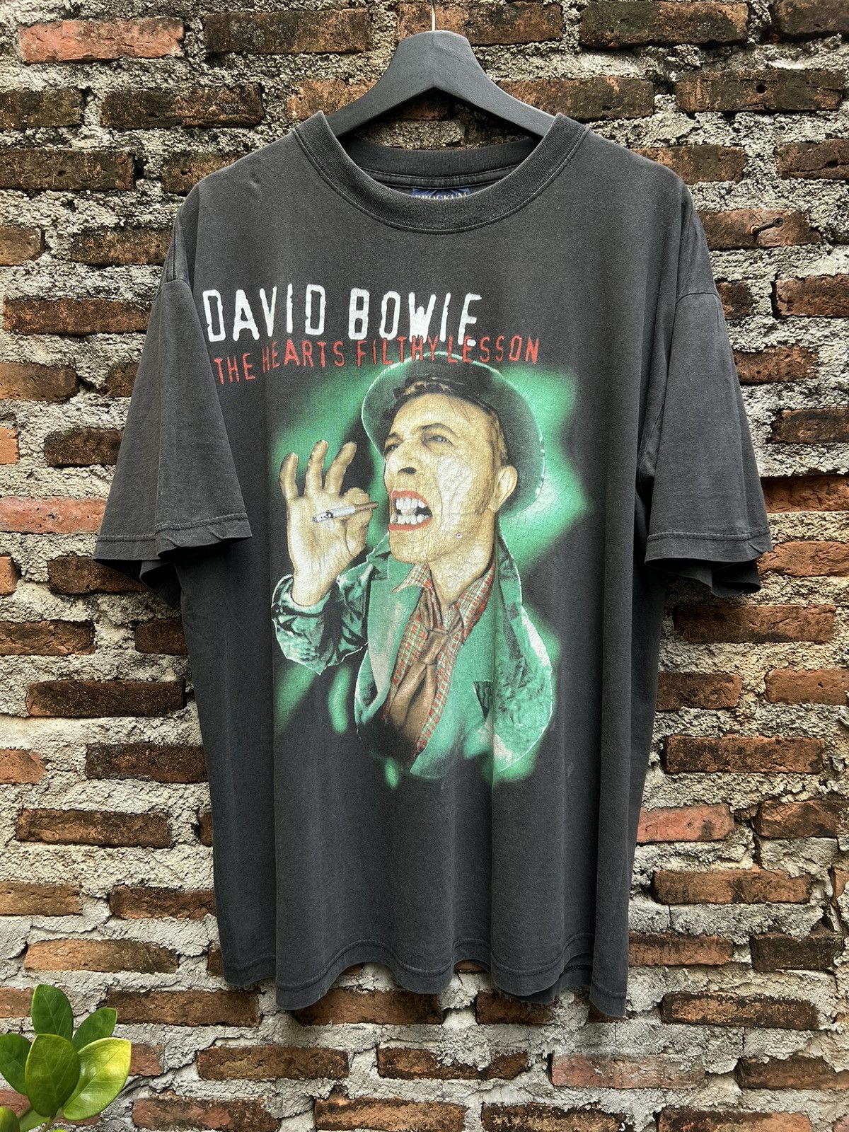 image of Band Tees x Vintage David Bowie The Hearts Filthy Lesson in Black, Men's (Size XL)