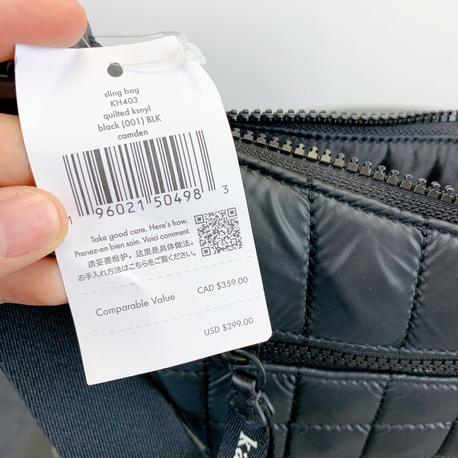 Kate Spade kate spade KH403 Camden Quilted Sling Bag IN Black Size ONE SIZE - 7 Thumbnail