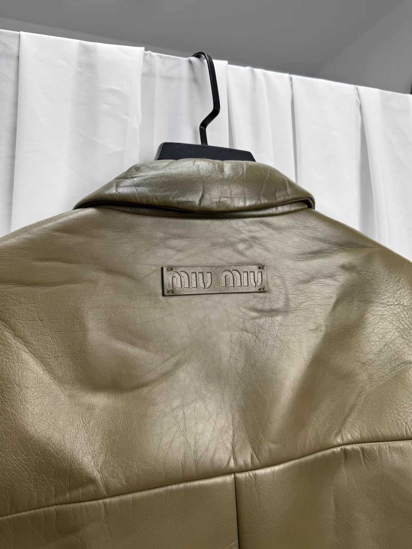 Miu Miu MIU MIU 24SS Leather Blazer Jacket K20 Size M / US 6-8 / IT 42-44 - 6 Thumbnail