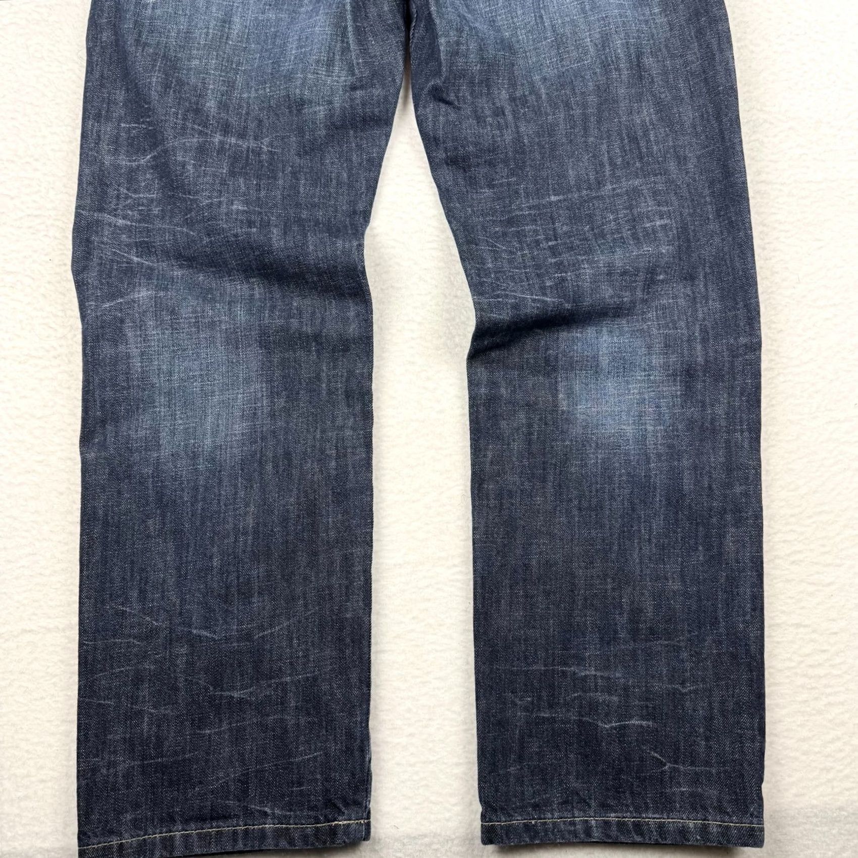 Ecko Unltd. VINTAGE Ecko Unltd. Jeans Denim Straight 36x32 Distressed Hip Hop Men Wide 5-Pocket blue Medium Rise Mens Size US 36 / EU 52 - 5 Thumbnail