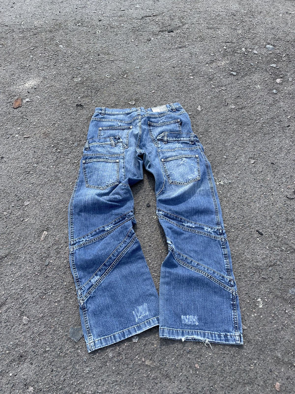 Japanese Brand × Vintage Y2K Mutli pocket avant garde jeans Size US 30 / EU 46 - 3 Thumbnail