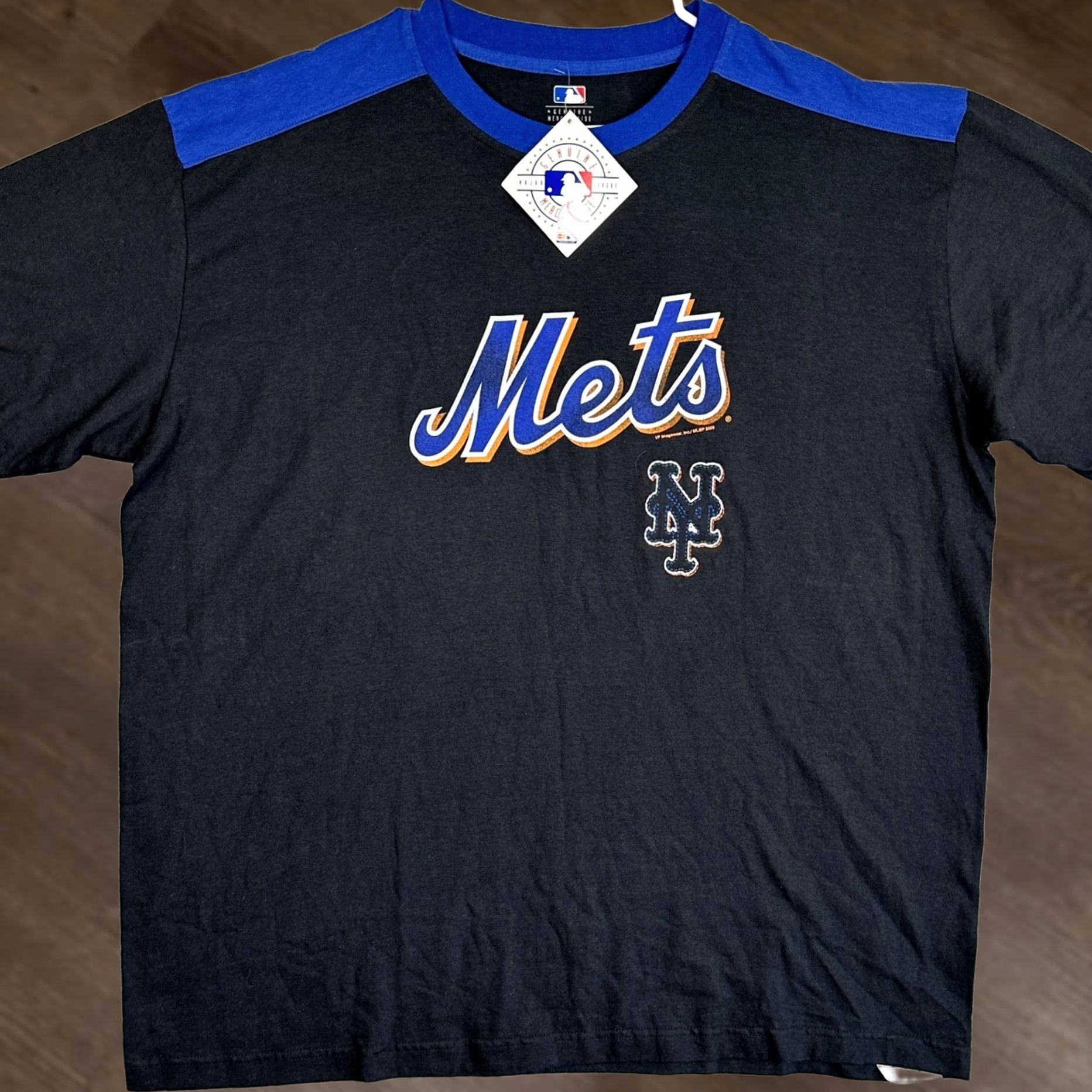 Vintage VINTAGE New York Mets T-Shirt Mens XL Black Blue Ringer Tee Logo Genuine Merchandise Size US XL / EU 56 / 4 - 1 Thumbnail