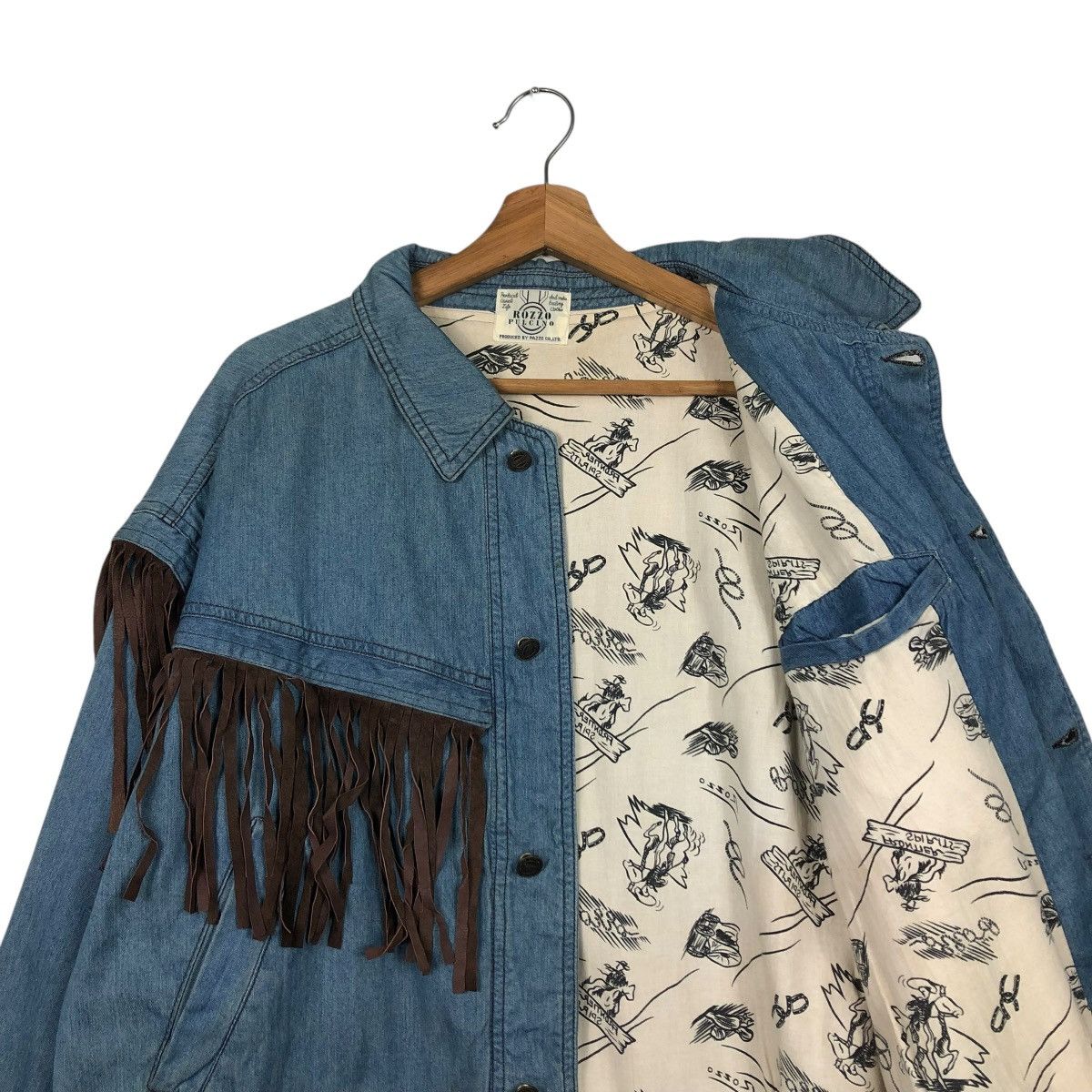 Japanese Brand 🔥VINTAGE BOMBER DENIM JACKET PAZZO CO LTD ISSEY MIYAKE Size US M / EU 48-50 / 2 - 14 Thumbnail