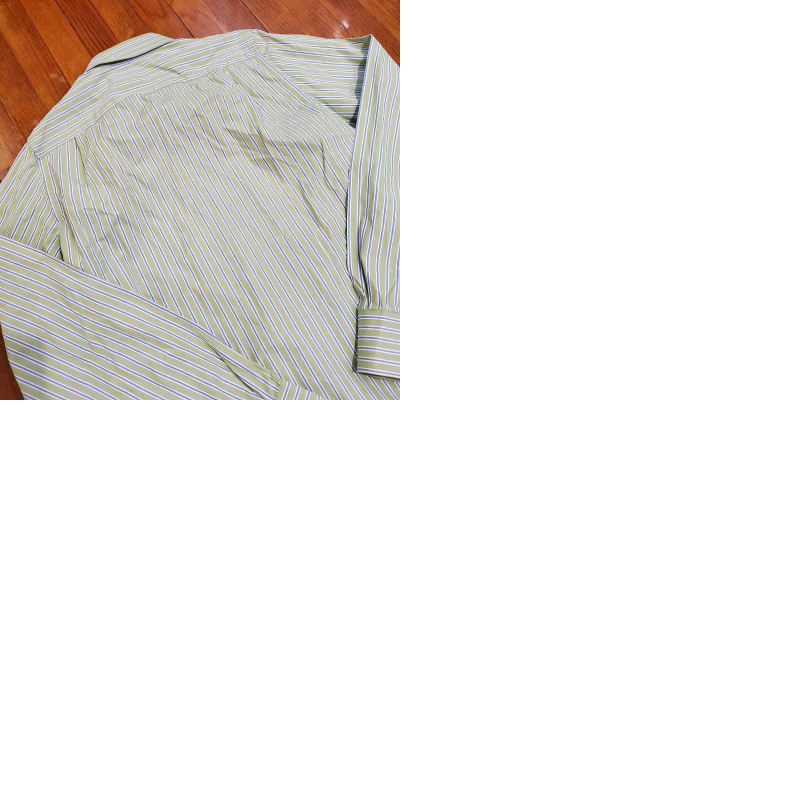 Abercrombie & Fitch VINTAGE Abercrombie & Fitch Muscle Shirt Green Striped Slim Fit 90s Casual Shirt Men M Size US M / EU 48-50 / 2 - 9 Thumbnail