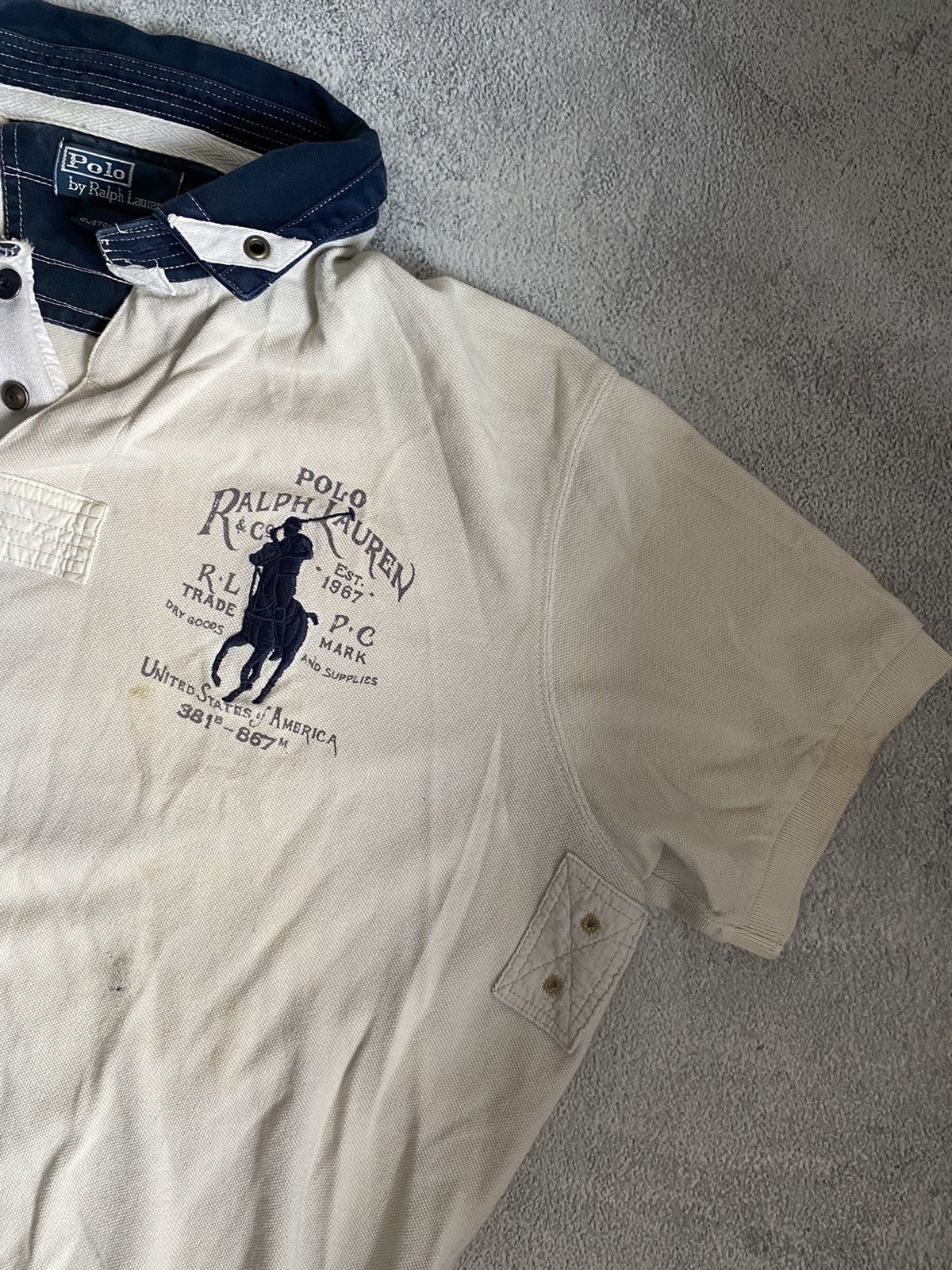Polo Ralph Lauren × Vintage Vintage Polo Ralph Lauren rugby polo Size US L / EU 52-54 / 3 - 2 Thumbnail