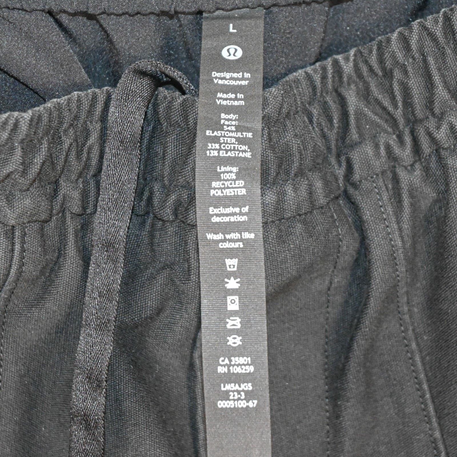 Lululemon Lululemon Men's ABC Utilitech Pull on Pant Jogger in Black Size US 30 / EU 46 - 2 Thumbnail