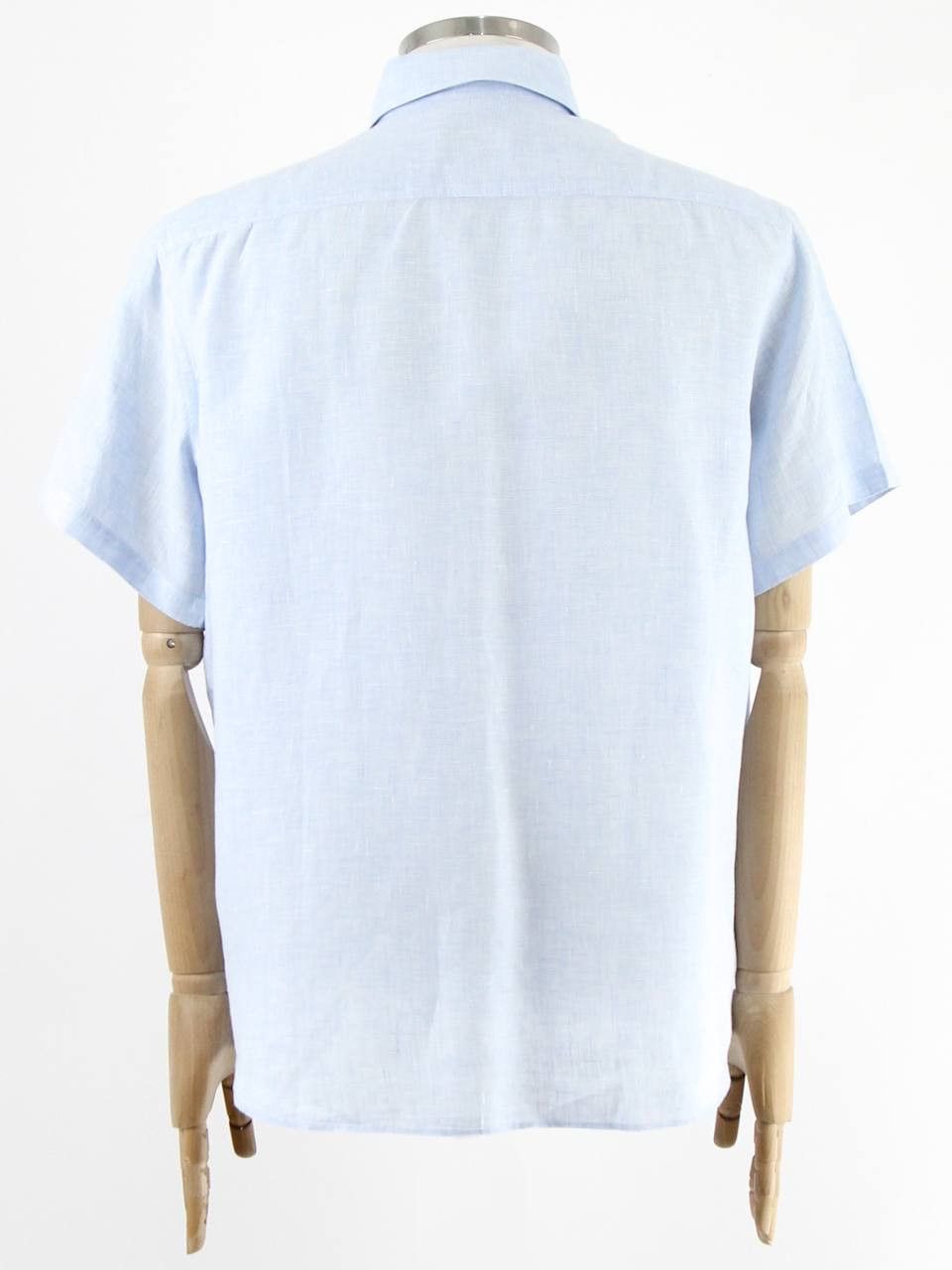 Figaret FIGARET Linen shirt with small check pattern Size US L / EU 52-54 / 3 - 3 Thumbnail