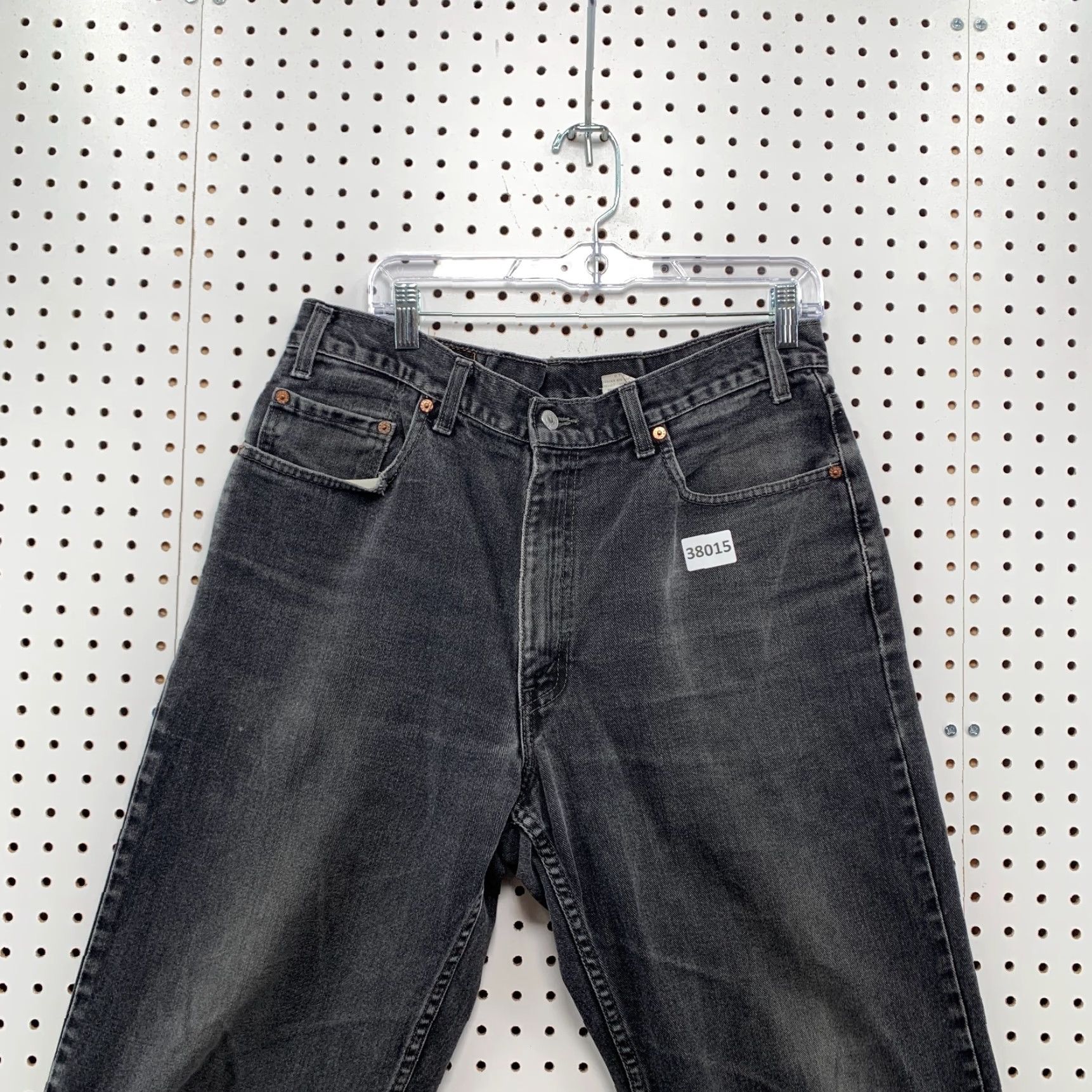 Levi's VINTAGE Levi's 550 Blac Denim Jeans Mens 36x32 Relaxed Straight 90s 35x30 Blue Denim 550 Jeans Mens Straight 90s Levi's Size US 36 / EU 52 - 2 Thumbnail