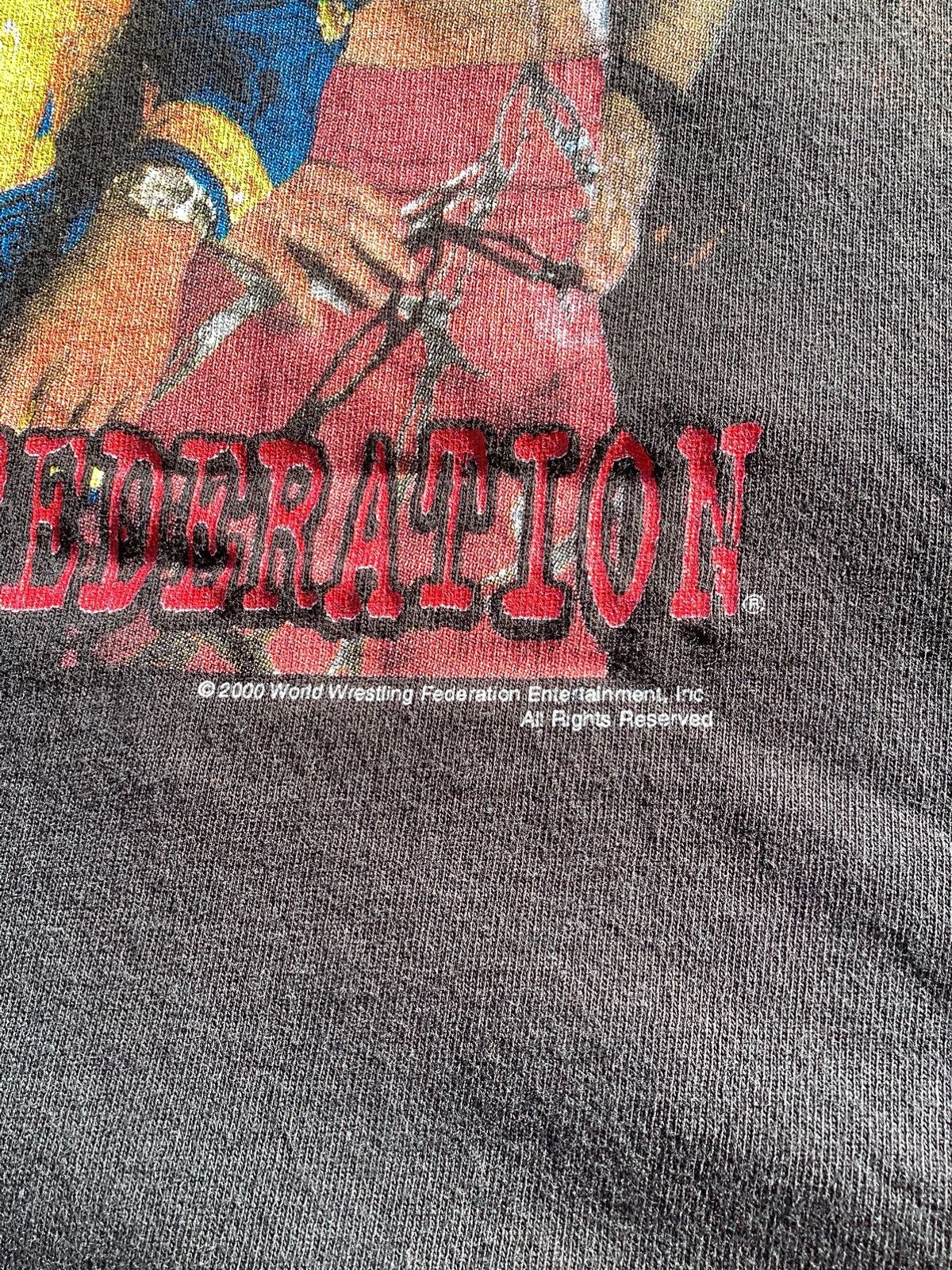 WWF Vtg WWF come get some stone cold Rock Chris JerichoMWWE TEE Size US XL / EU 56 / 4 - 5 Thumbnail