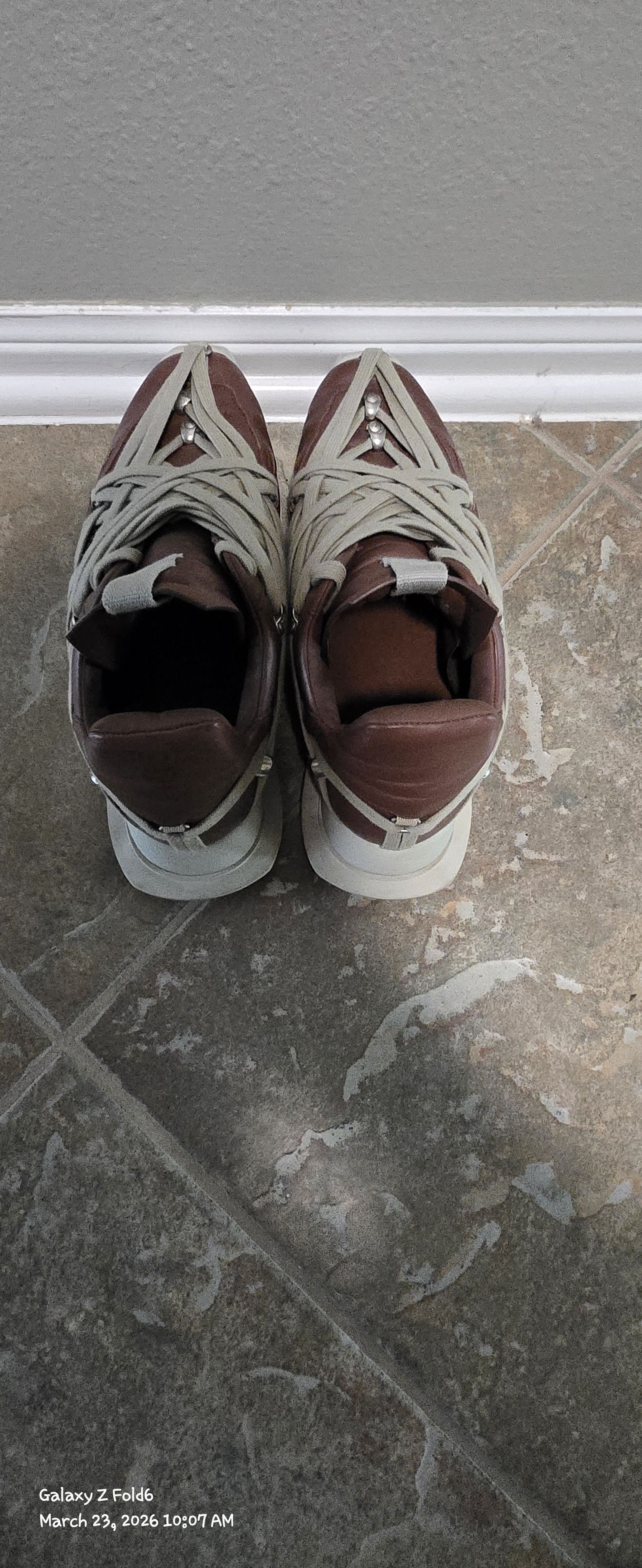 Rick Owens Megalace Runners Size US 9 / EU 42 - 2 Thumbnail