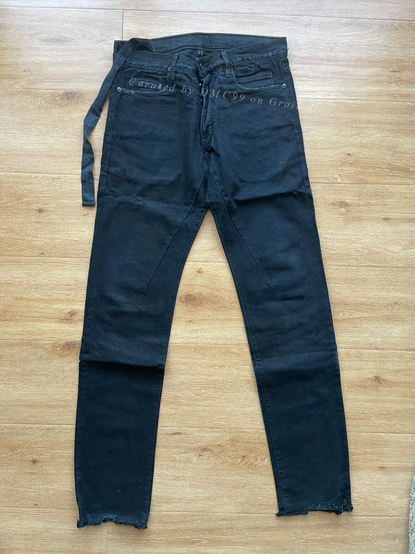 Rick Owens Rick Owens Dark Shadow Distressed Overdyed Denim Size US 32 / EU 48 - 1 Thumbnail