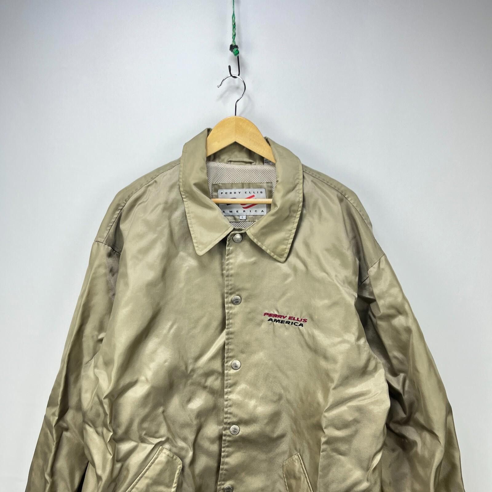 Perry Ellis Vintage 90s Perry Ellis America Windbreaker Jacket Large Size US L / EU 52-54 / 3 - 4 Thumbnail
