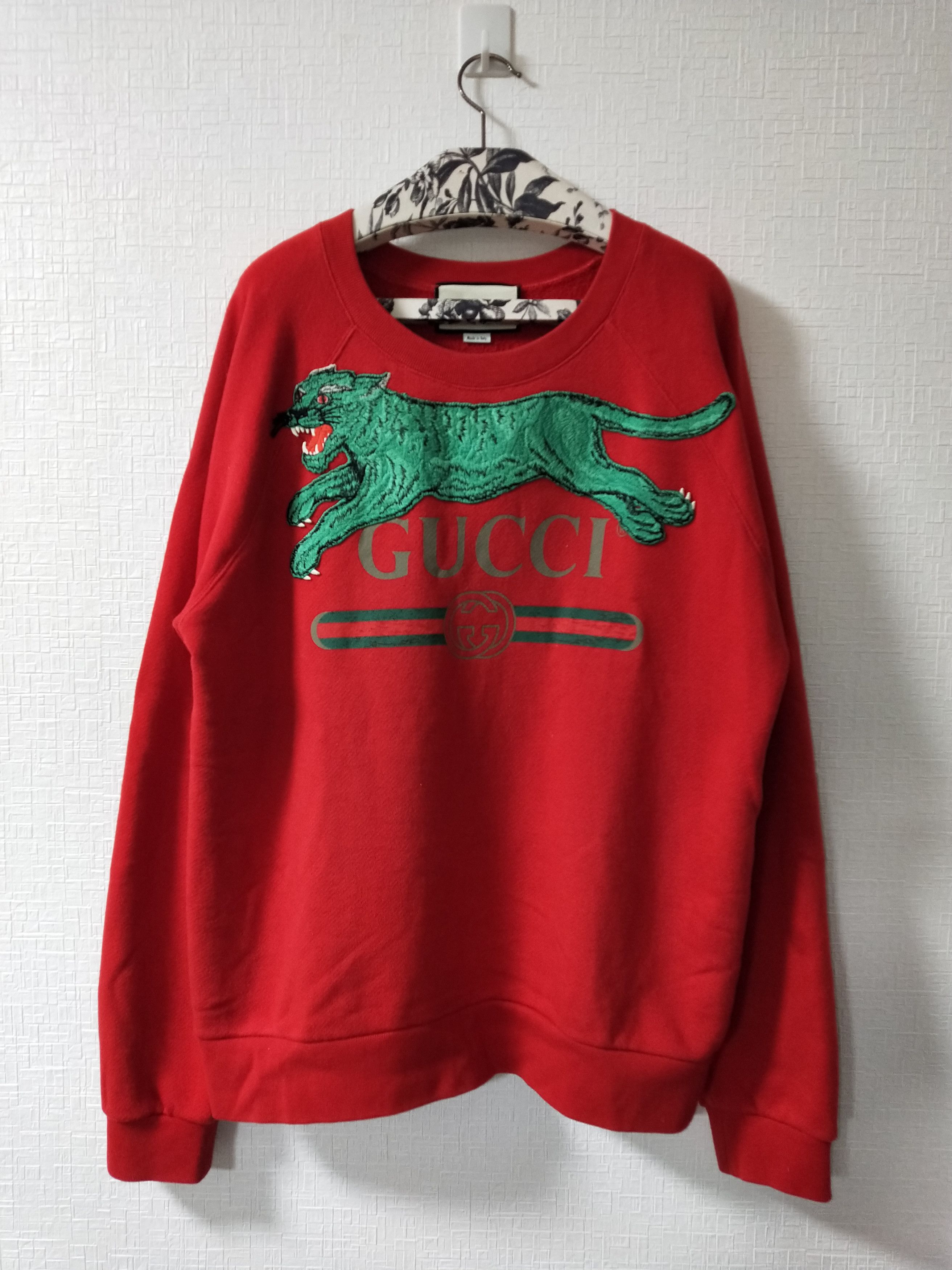 Gucci Panther Logo Sweatshirt Size US M / EU 48-50 / 2 - 1 Thumbnail