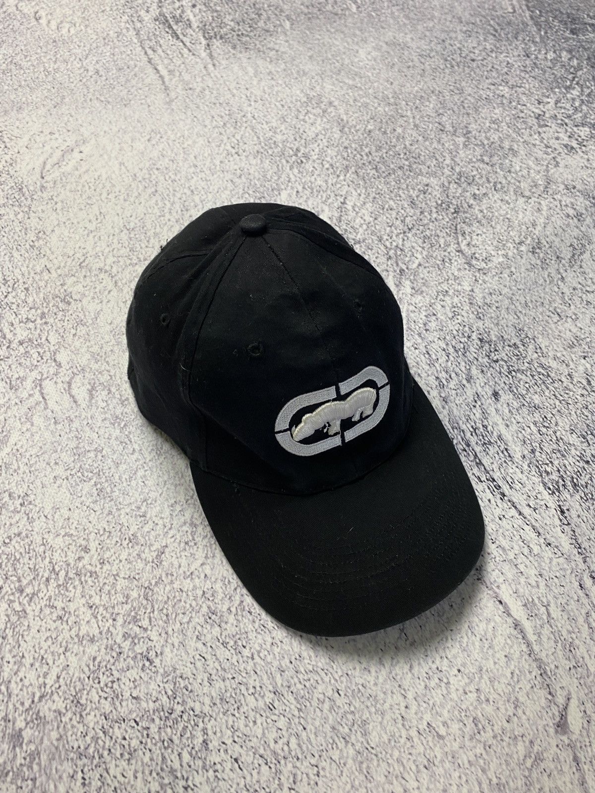 Ecko Unltd. × Vintage Vintage Ecko Unltd. Marc Ecko Big Logo FlexFit Cap Hat Rap Size ONE SIZE - 3 Thumbnail