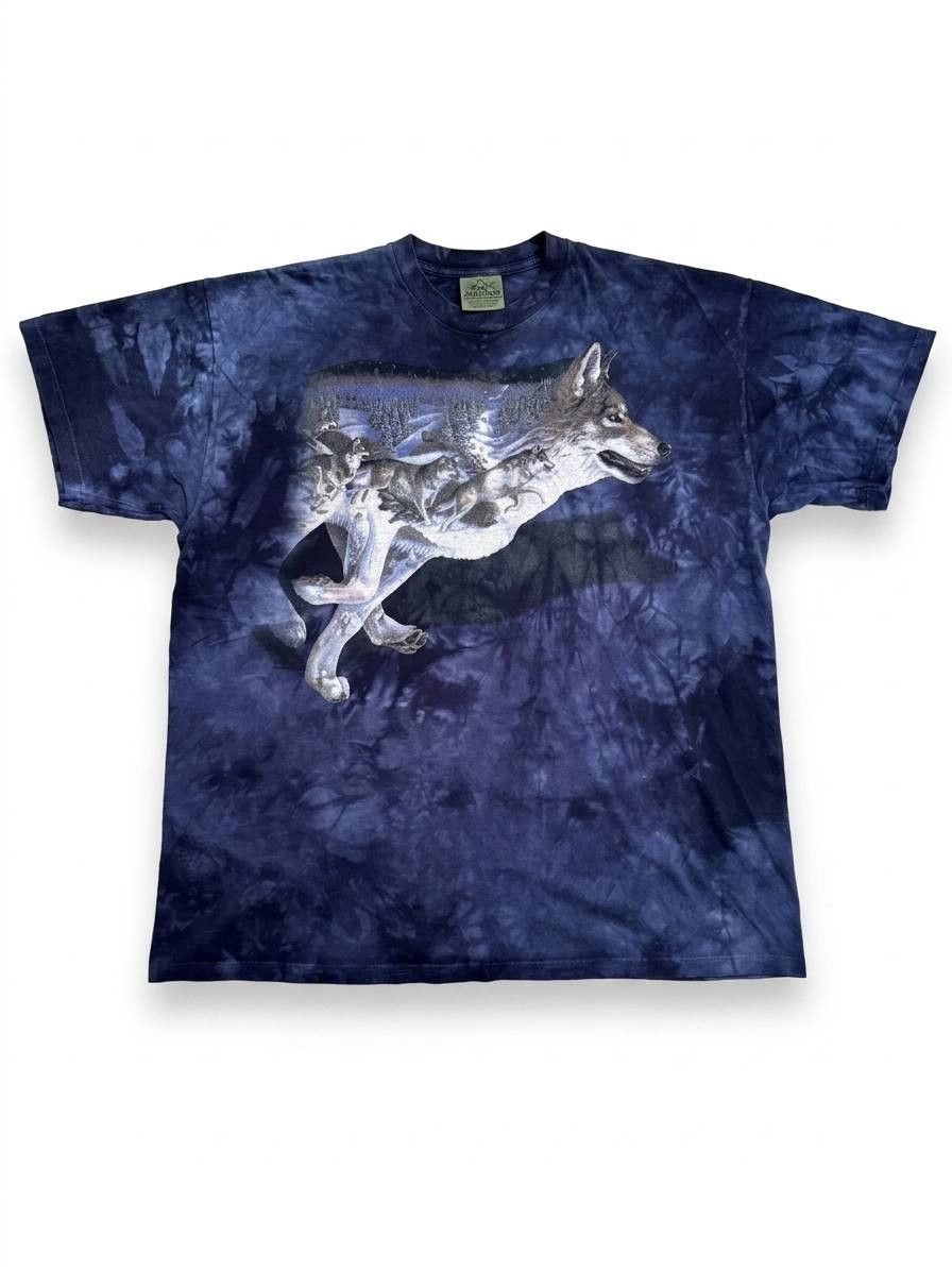 The Mountain Vintage The Mountain Running Wolves Tie-Dye Tee Made in USA Size US XXL / EU 58 / 5 - 1 Thumbnail