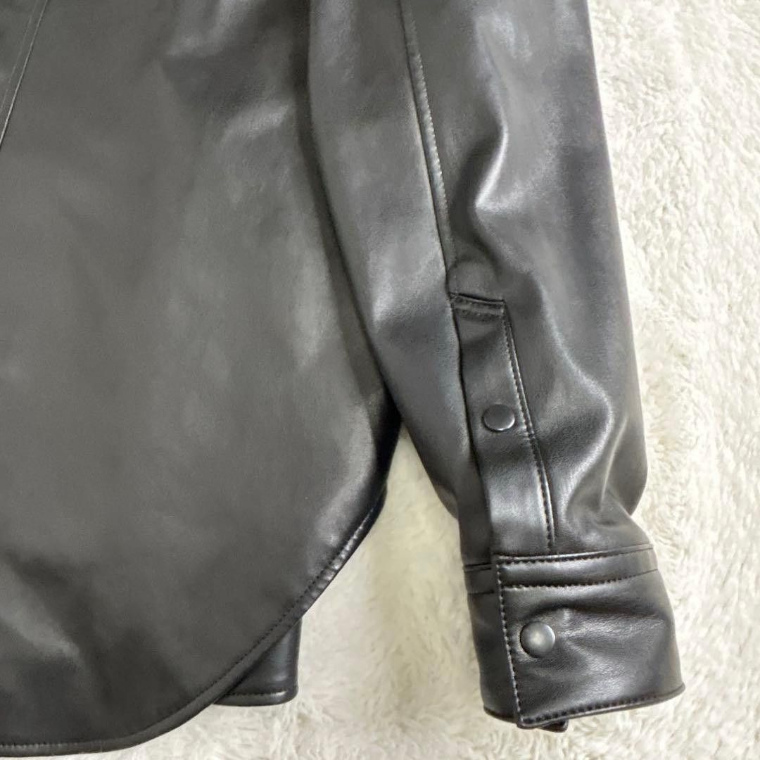 Julius JULIUS 23ss Synthetic Leather Shirt Black 2 Size US M / EU 48-50 / 2 - 11 Thumbnail