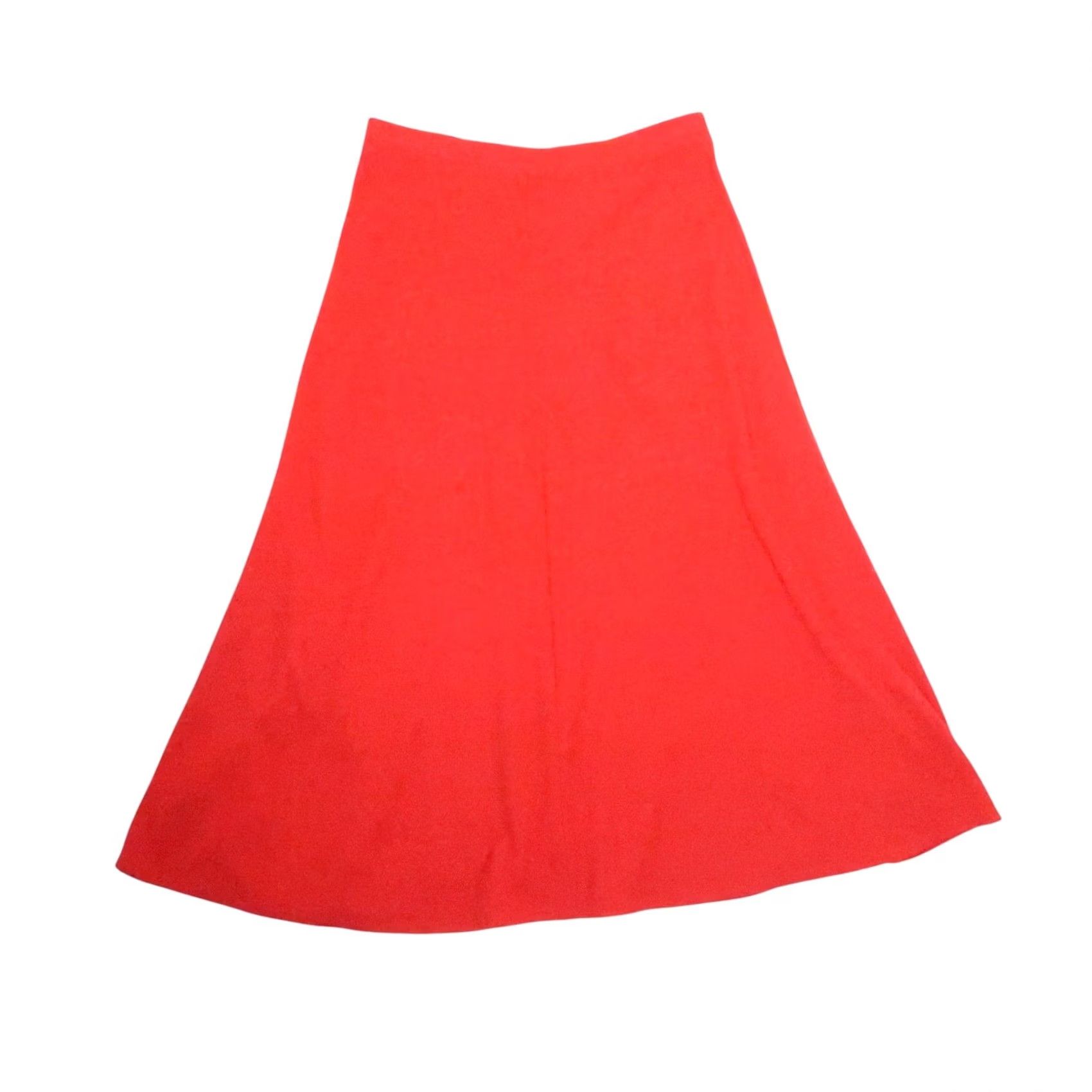 Vintage VINTAGE 90s SK & Company Red Wool Blend A-Line Knit Midi Skirt M WOMENSIZE Regular Size Medium Red 90s Vintage Ladies Skirtse Size 32" / US 10 / IT 46 - 3 Thumbnail