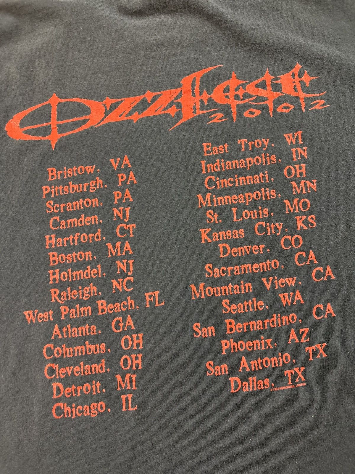 Ozzy Osbourne Vintage 2002 Ozzy Osbourne Ozzfest tour T-Shirt Size US XL / EU 56 / 4 - 4 Thumbnail