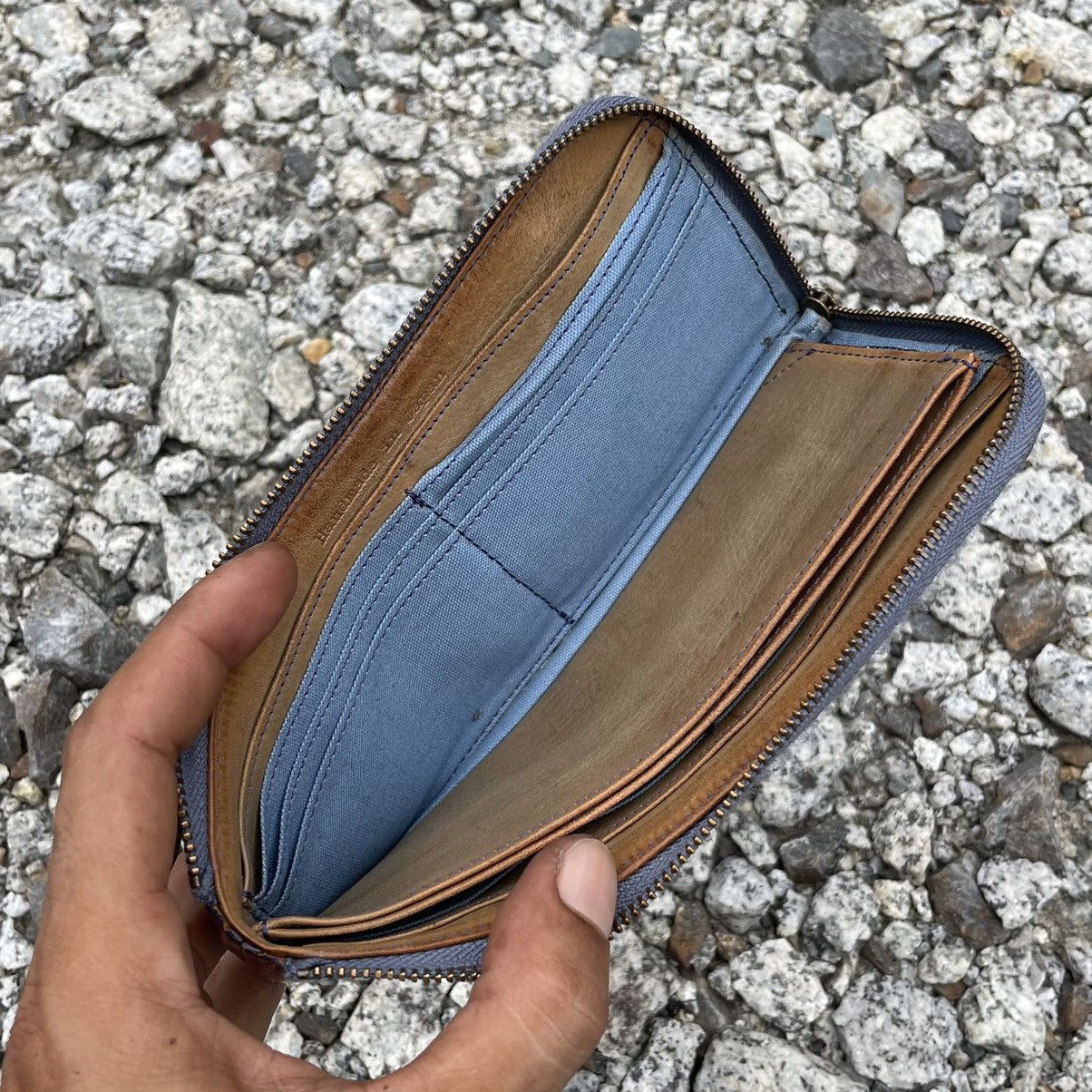 Handmade × Japanese Brand × Leather Japanese Handmade Leather Long Wallet Size ONE SIZE - 14 Thumbnail