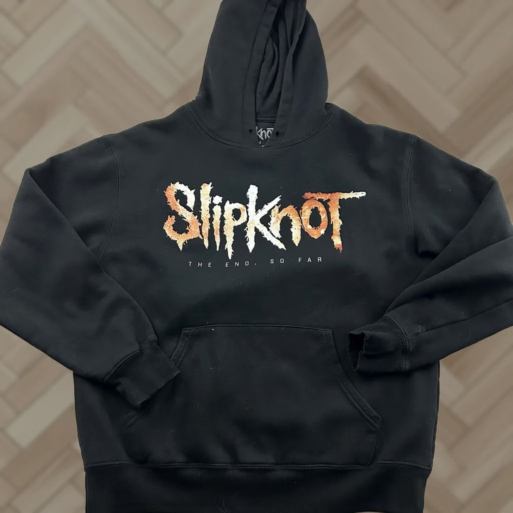 Vintage Slipknot The End So Far Pullover Hoodie Sweatshirt Men's M Black Size US M / EU 48-50 / 2 - 1 Thumbnail