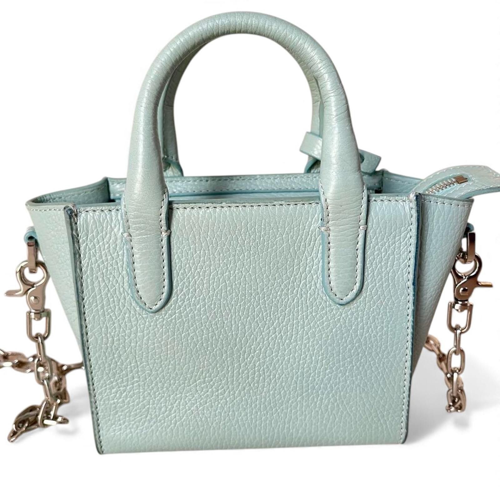 Zadig & Voltaire Zadig & Voltaire - Light Blue Leather Mini Handbag with Padl Size ONE SIZE - 5 Thumbnail