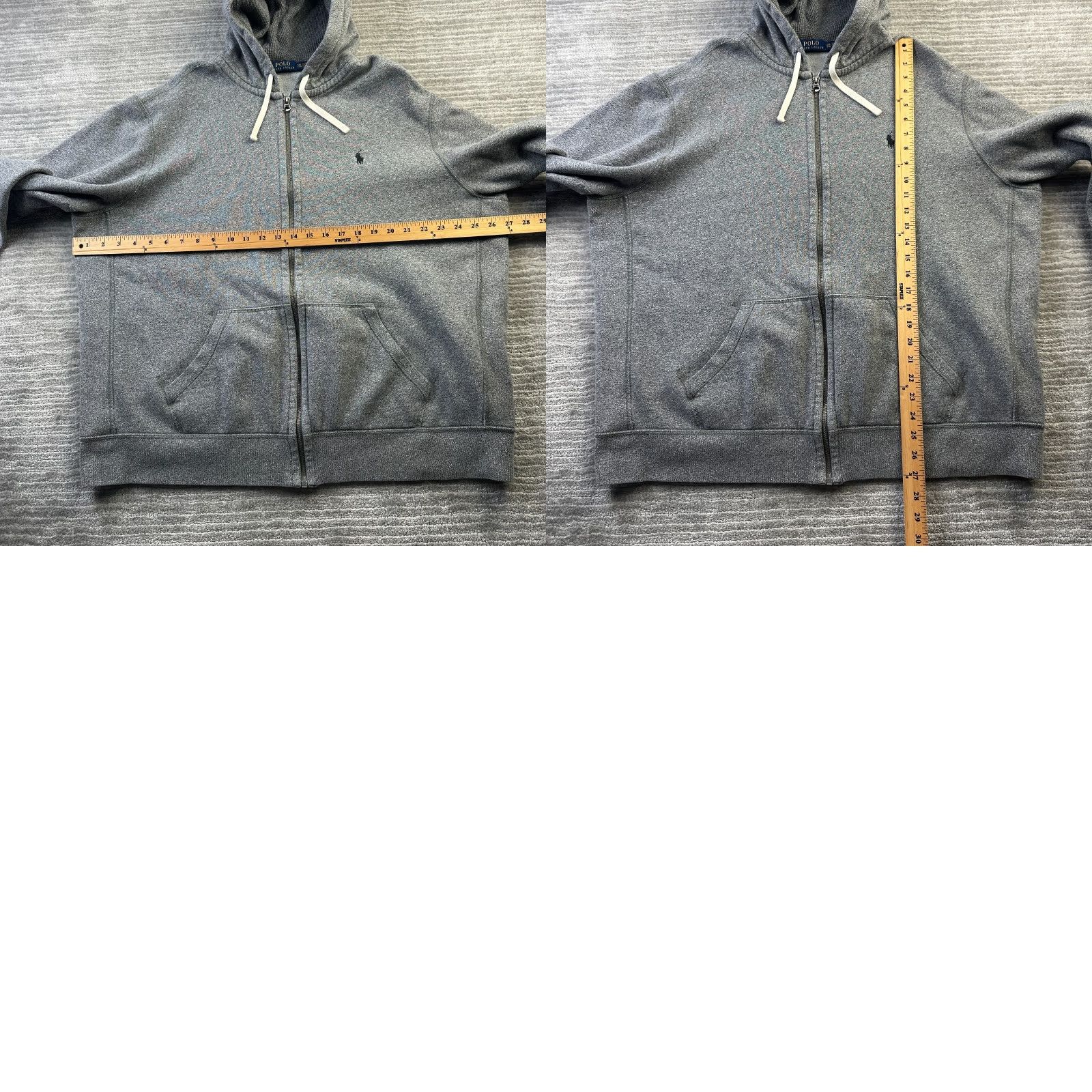Polo Ralph Lauren Polo Ralph Lauren Hoodie Mens 2XL Gray Full Zip Hooded Pony Logo Knit Heavy Size US XXL / EU 58 / 5 - 8 Thumbnail