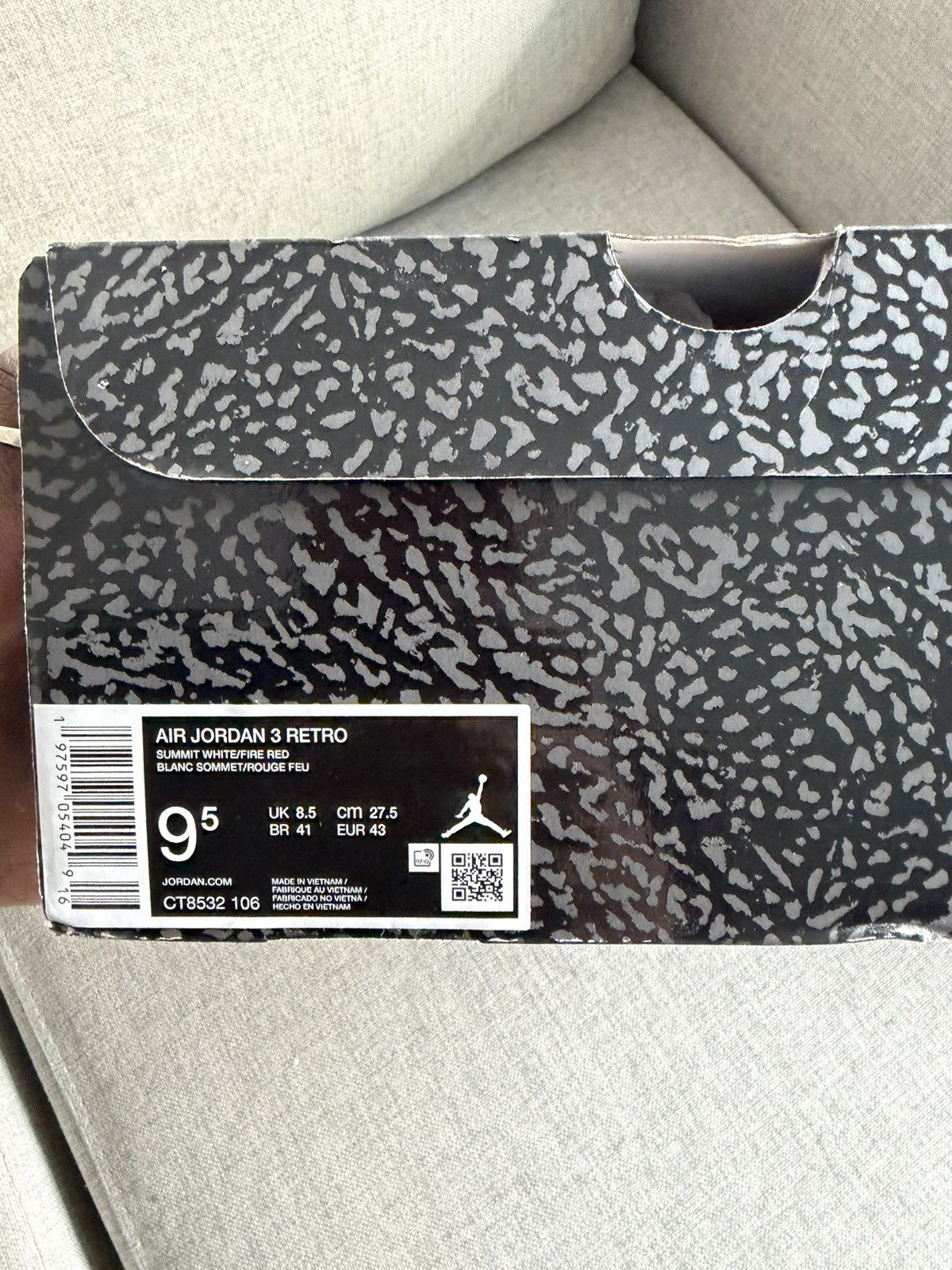 Jordan Brand Jordan Retro 3 Grey Cement Size US 9.5 / EU 42-43 - 9 Thumbnail