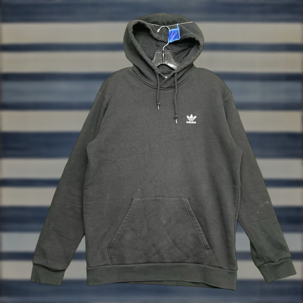 Adidas Adidas Hoodie Mens M Black Casual Everyday Pullover Sweatshirt Hooded Logo Sports Clothing, Regular Fit, Fall Winter, Gym & Training Mens Size US M / EU 48-50 / 2 - 1 Thumbnail