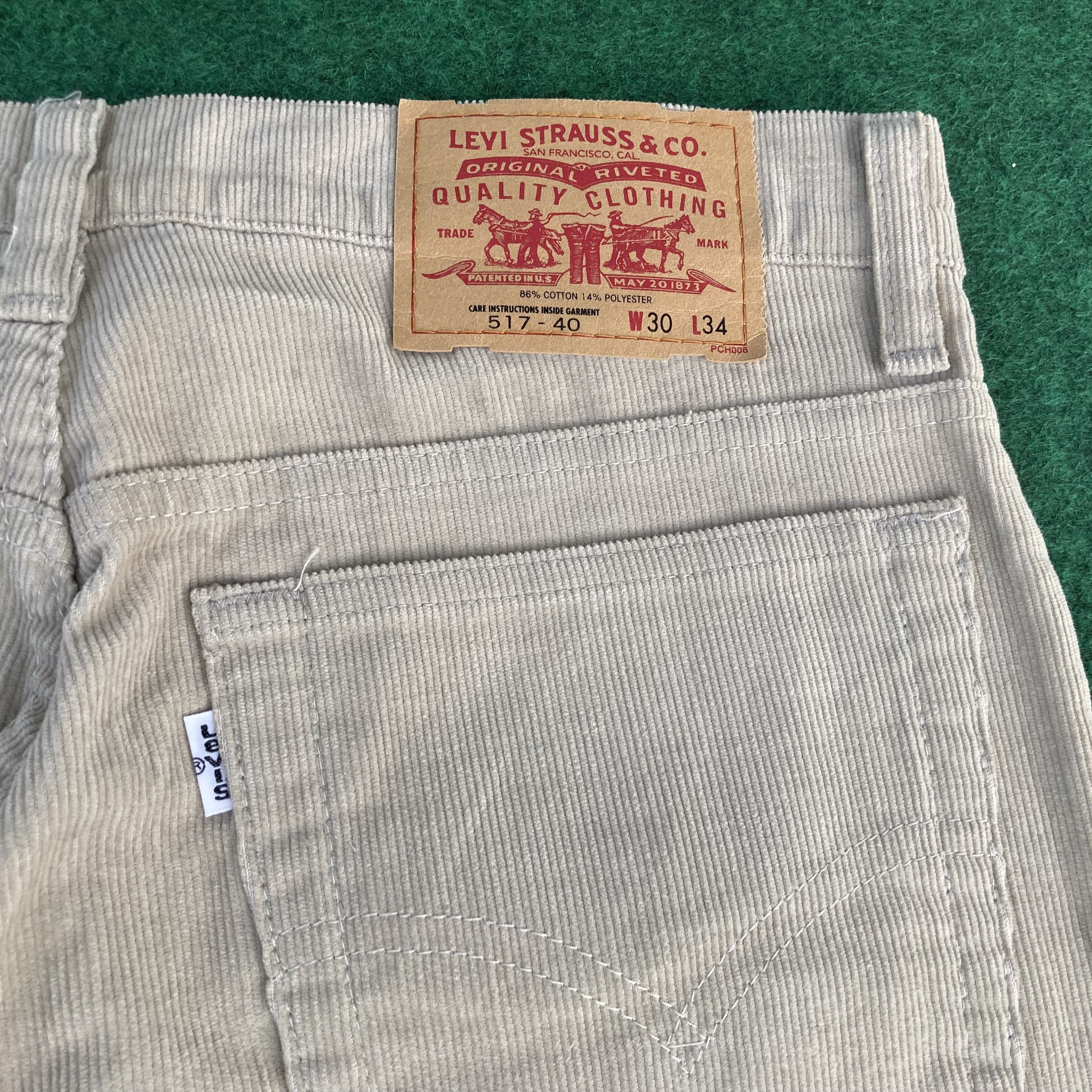 Levi's × Vintage Vtg Levis 517 Denim Corduroy Sz 30 Flare Bootcut Jeans Size US 30 / EU 46 - 9 Thumbnail