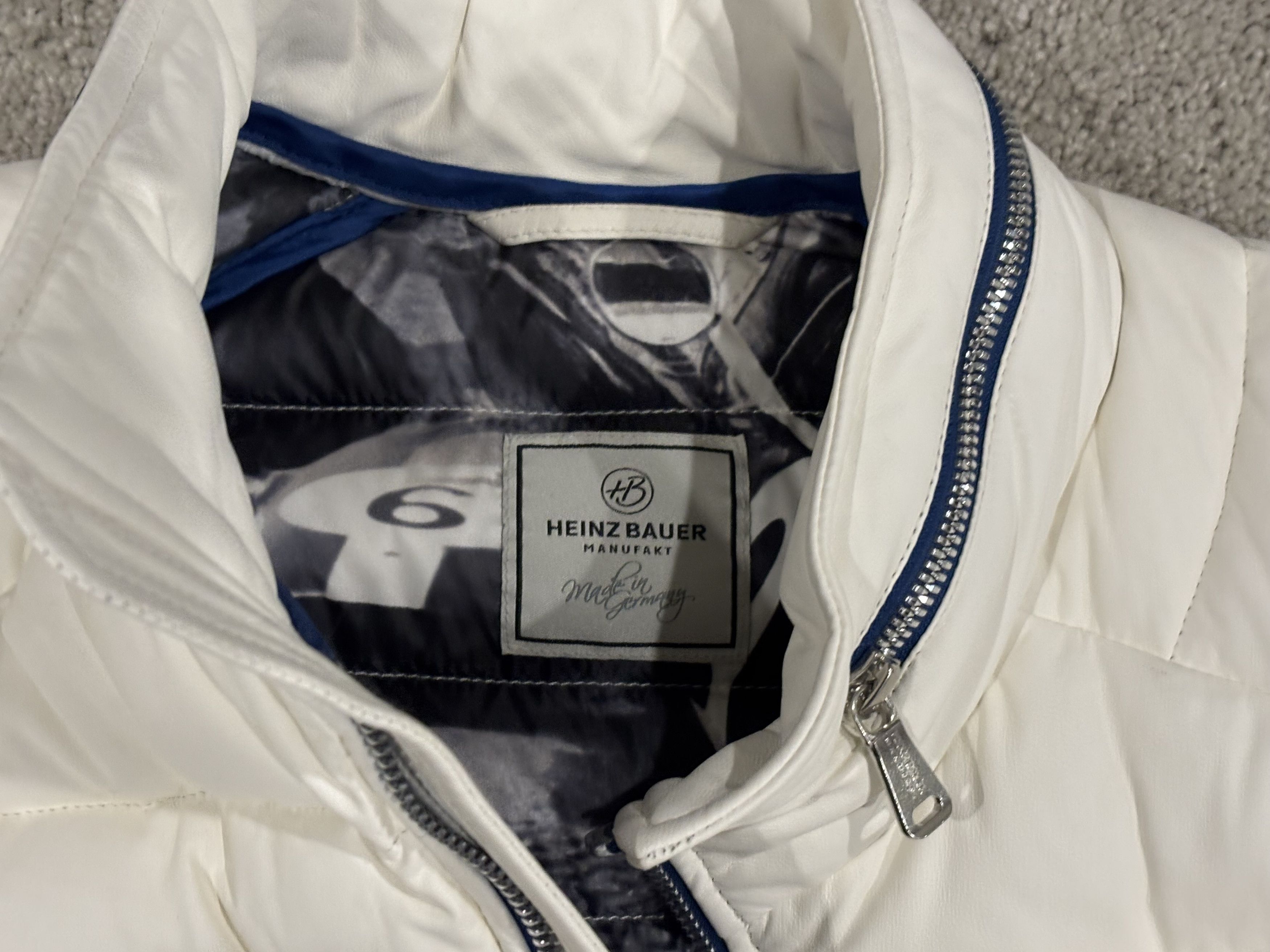 Other Heinz Bauer F1 Racer Down Jacket In White Size US L / EU 52-54 / 3 - 2 Thumbnail