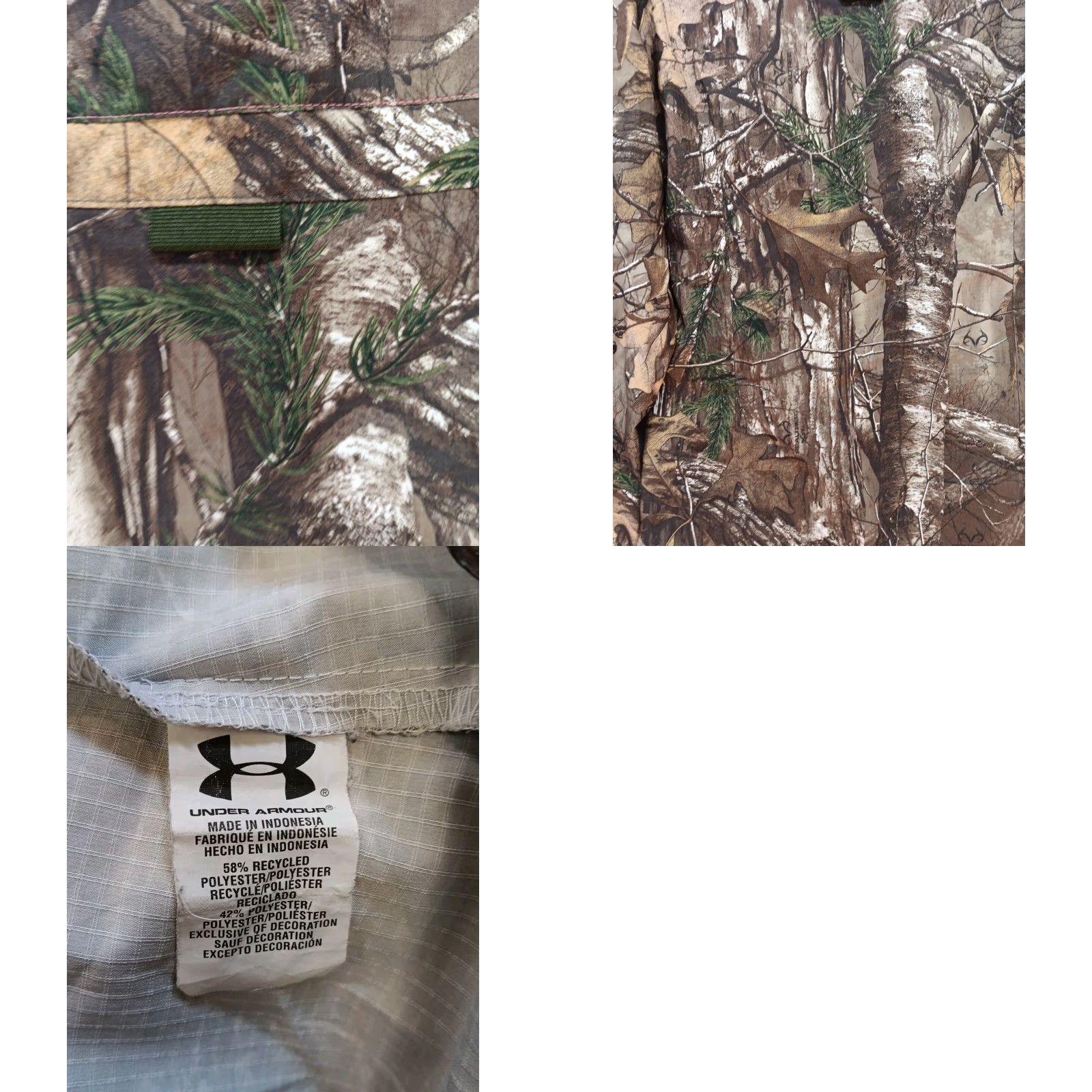 Under Armour Under Armour Shirt Women Medium Camouflage Long Sleeve Button Up Lightweight Casual Military Outdoor 90s? Size M / US 6-8 / IT 42-44 - 9 Thumbnail