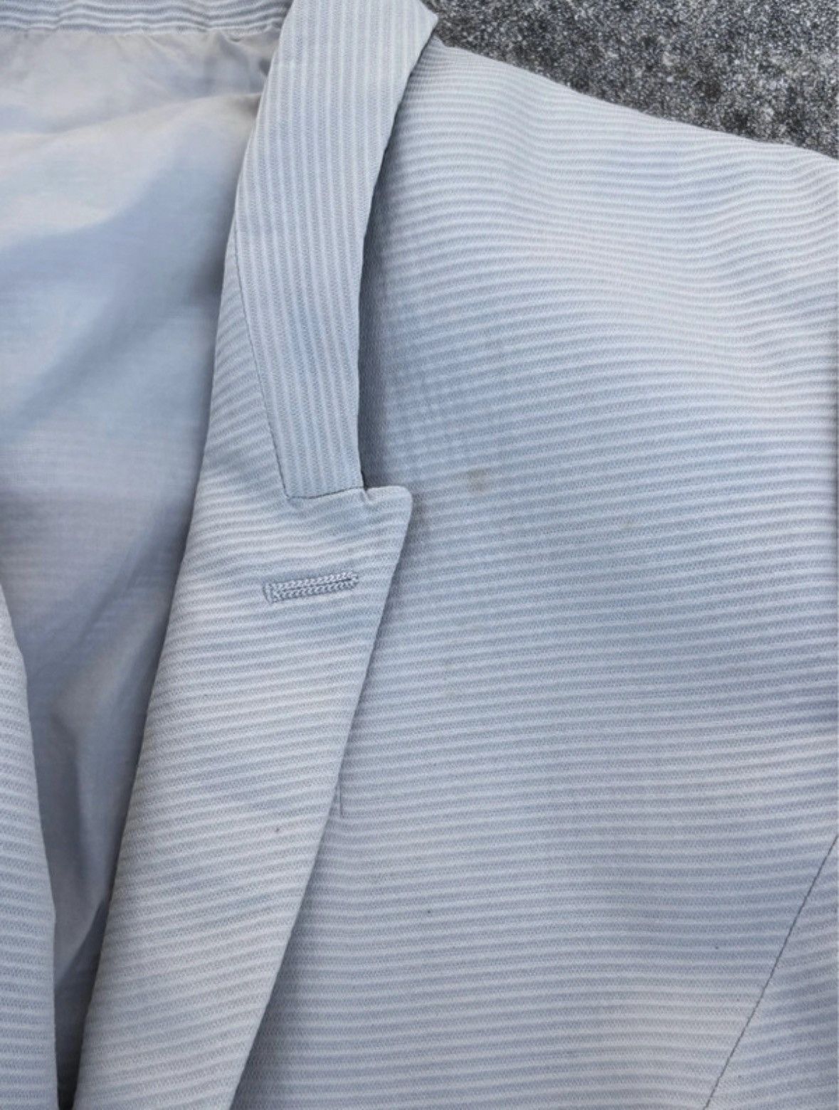 Rick Owens Rick Owens SS19 silk striped blazer Size 46R - 4 Thumbnail