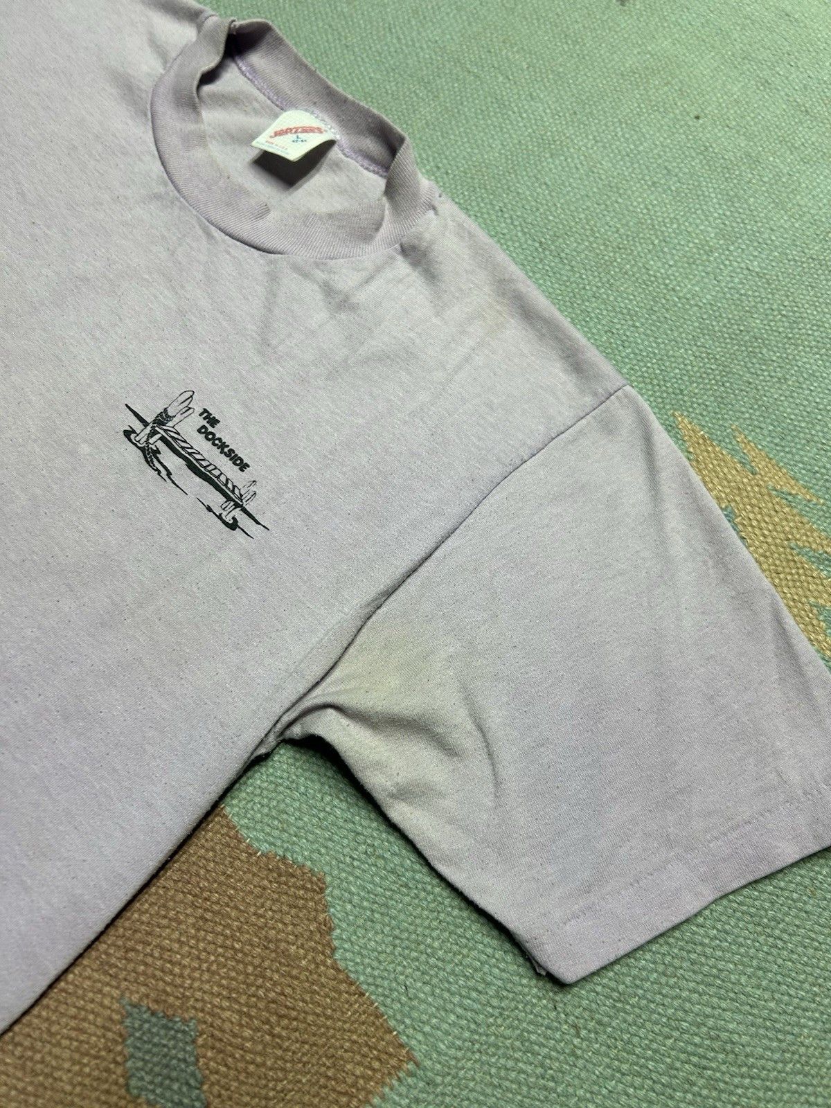 Vintage VTG 80 t shirt the clam river dockside Michigan restaurant L Size US L / EU 52-54 / 3 - 6 Thumbnail
