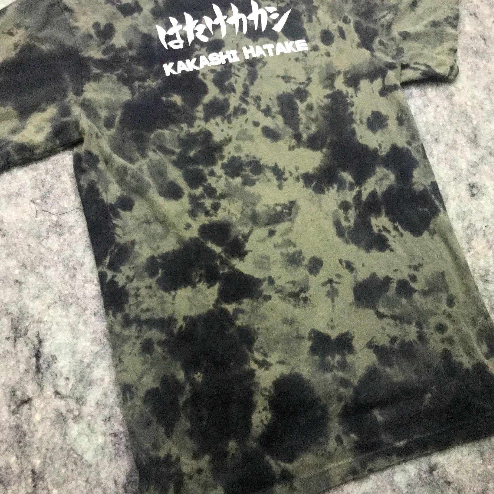 Vintage VINTAGE Naruto Kakashi Hatake Shirt Marvel Logo Short Sleeve Crew Neck Adult Extra Small Green Tie-Dye Graphic Print 90s Theme Mens Size US M / EU 48-50 / 2 - 7 Thumbnail