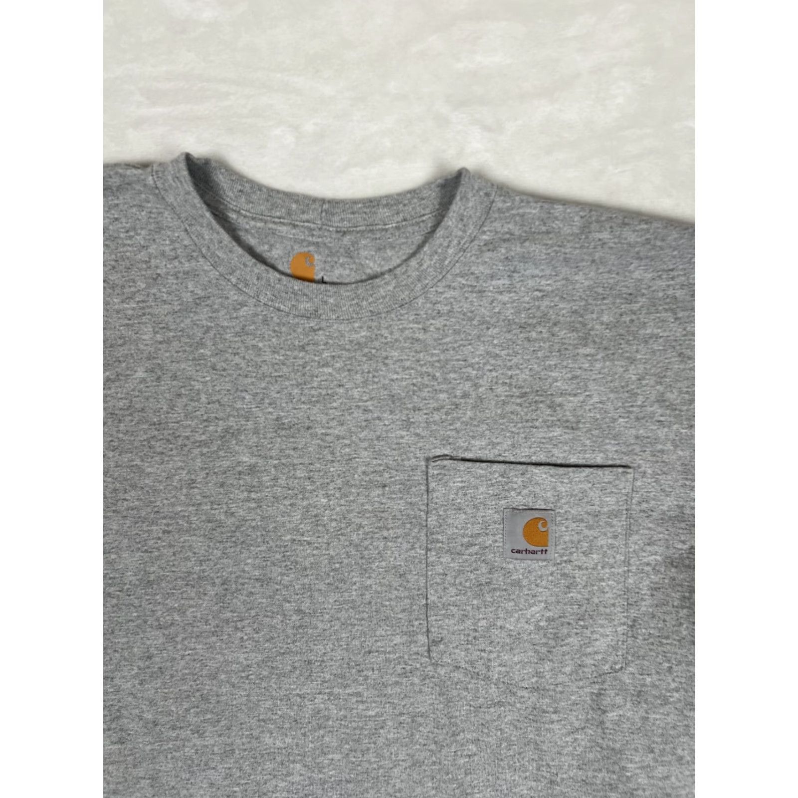 Carhartt Carhartt Gray Pocket Tee T-Shirt Size Large Original Fit Work Wear Mens Regular Short Sleeve Crew Neck 90s Classic Grunge Pocket Carhartt Men'S K87 Size US L / EU 52-54 / 3 - 2 Thumbnail