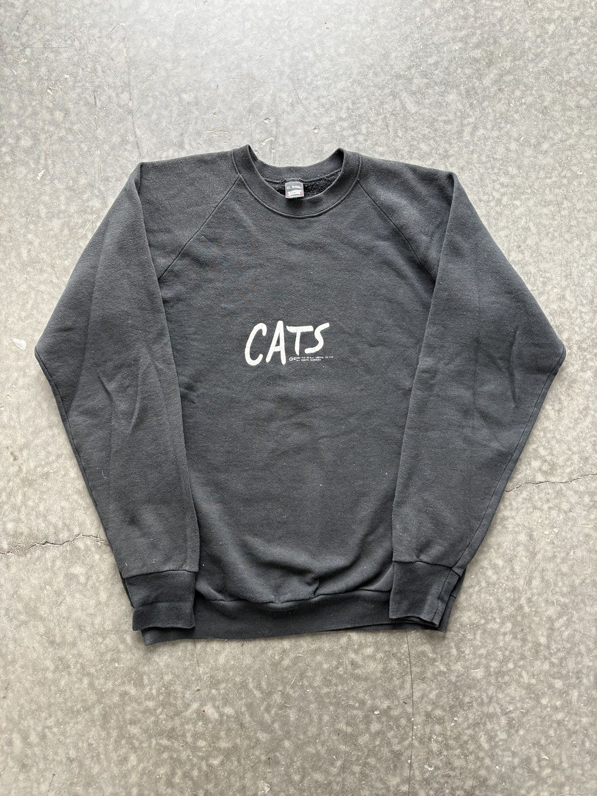 Vintage Vintage 80s Cats Raglan Sweatshirt Size US L / EU 52-54 / 3 - 1 Thumbnail
