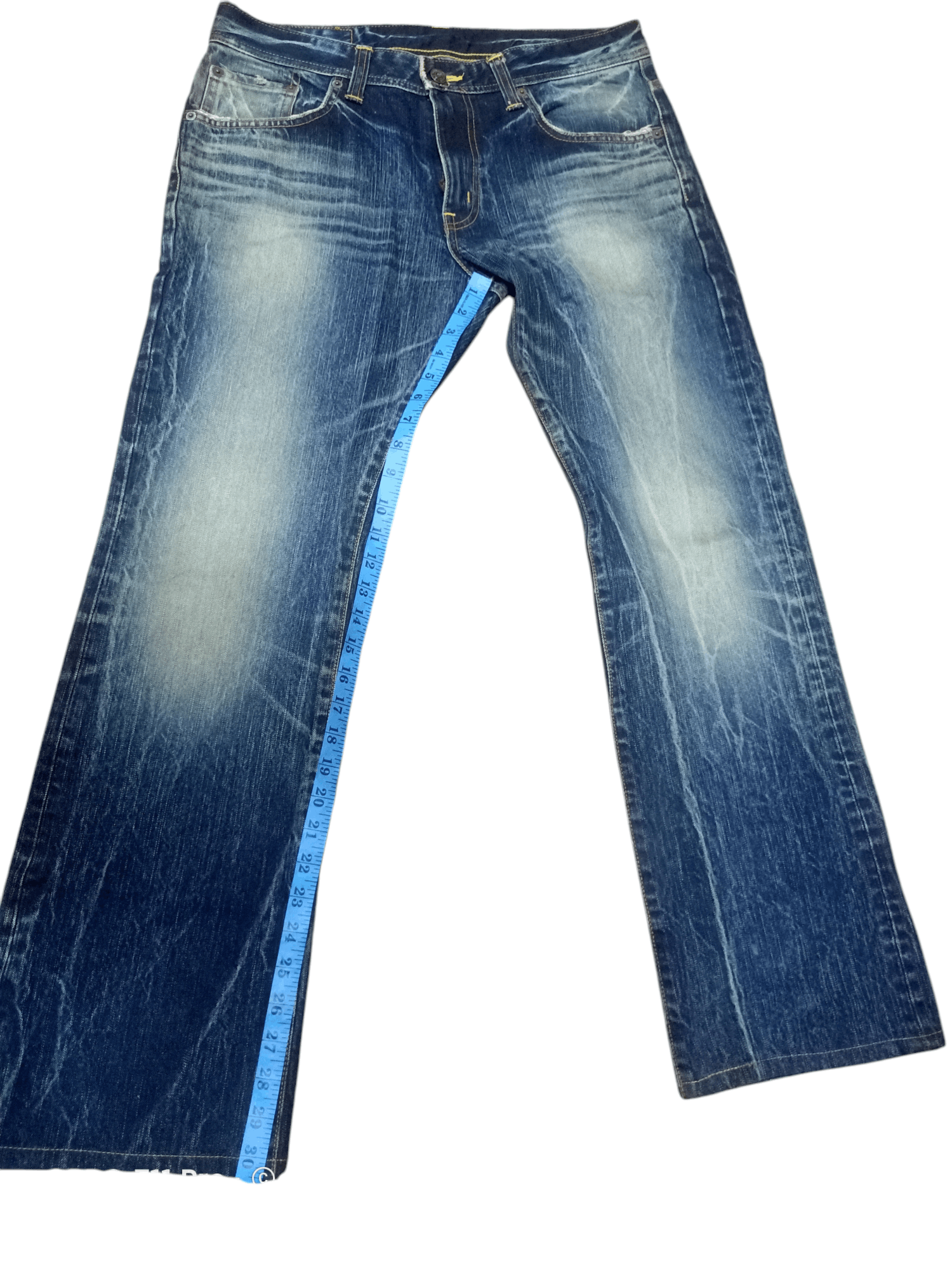 Edwin × Japanese Brand × Le Grande Bleu (L.G.B.) Edwin Vintage Flare Denim Stonewash Size US 34 / EU 50 - 7 Thumbnail