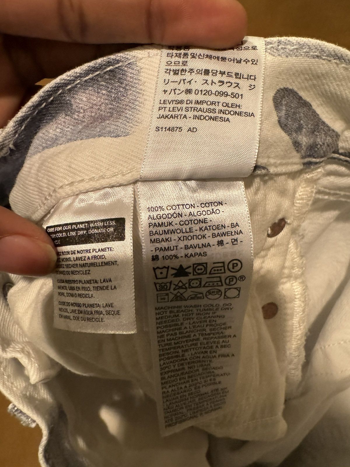 DENIM TEARS Hands denim tears denim Size US 30 / EU 46 - 4 Thumbnail