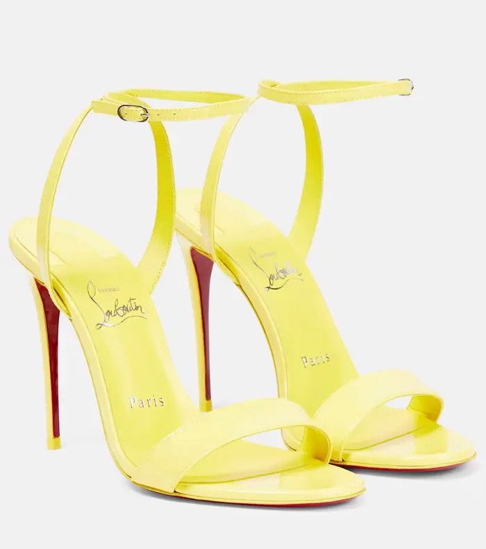 Christian Louboutin o1s1wg110425 Loubigirl 85 Nappa n Yellow Size US 8 / IT 38 - 2 Thumbnail